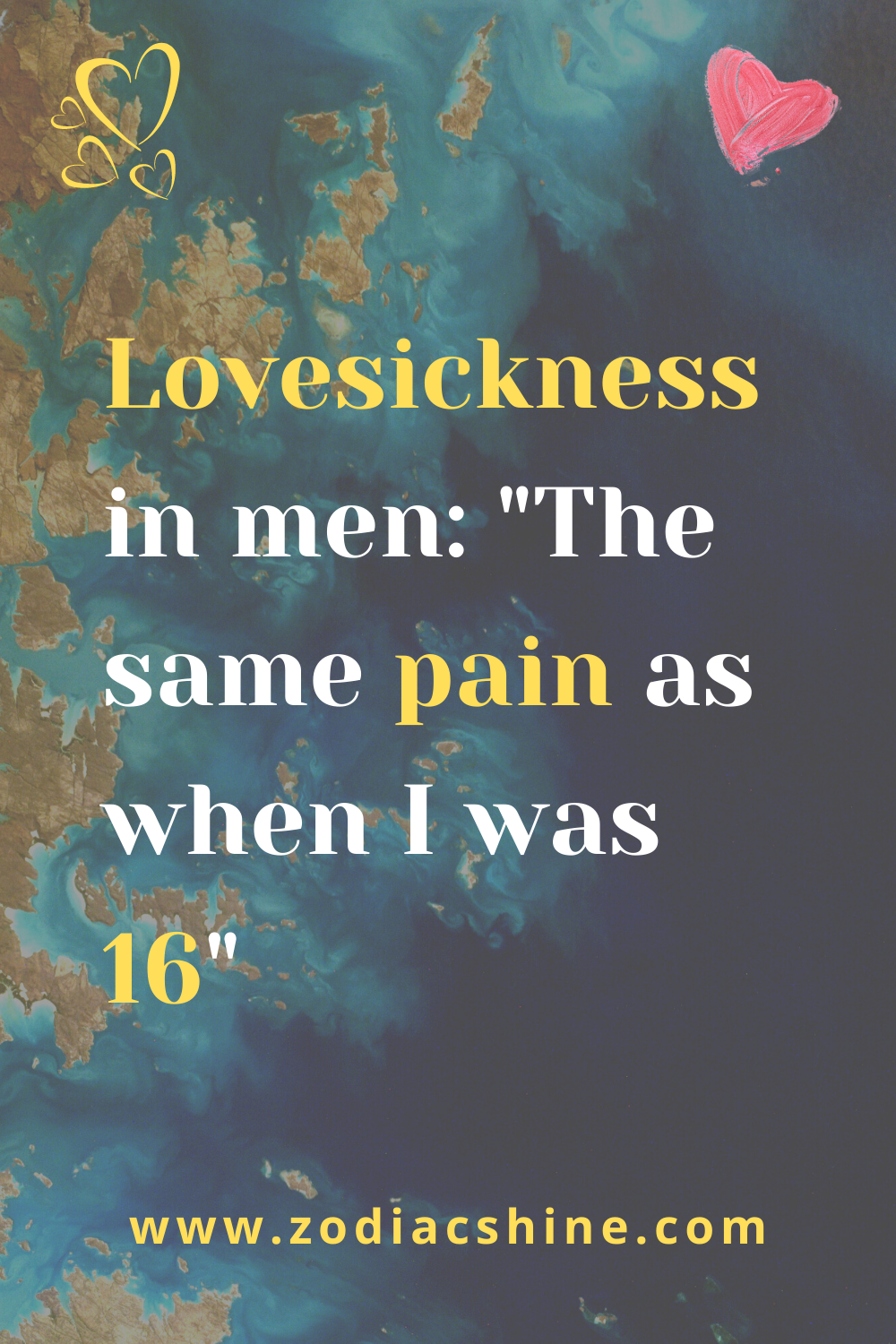 Lovesickness in men: "The same pain as when I was 16"
