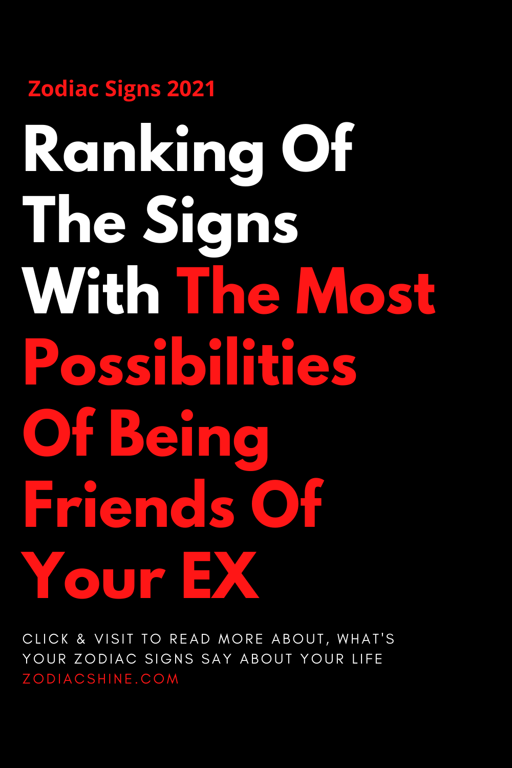 Ranking Of The Signs With The Most Possibilities Of Being Friends Of Your EX