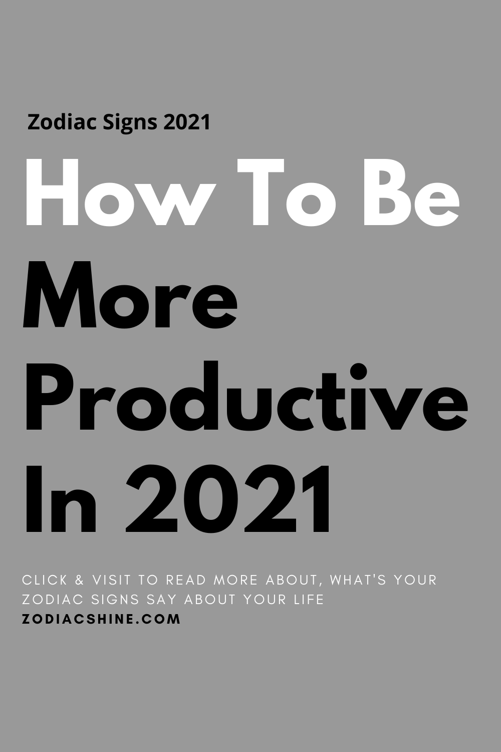 How To Be More Productive In 2021