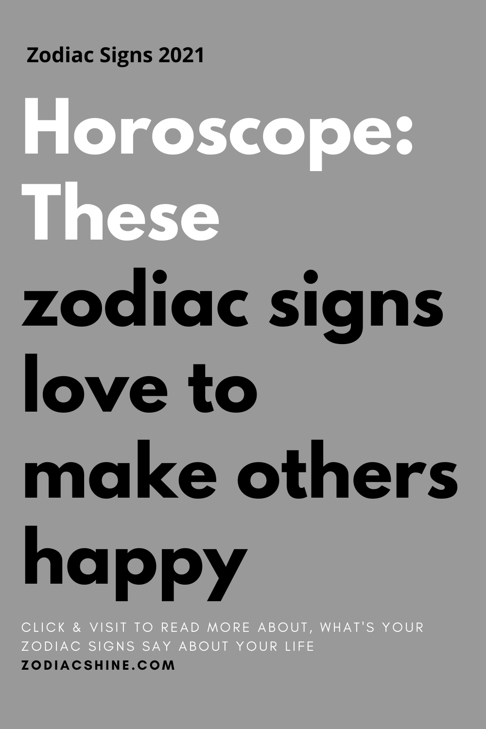 Horoscope These zodiac signs love to make others happy