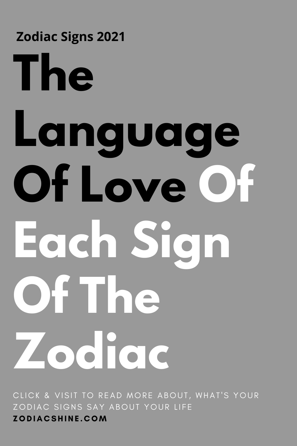 The Language Of Love Of Each Sign Of The Zodiac