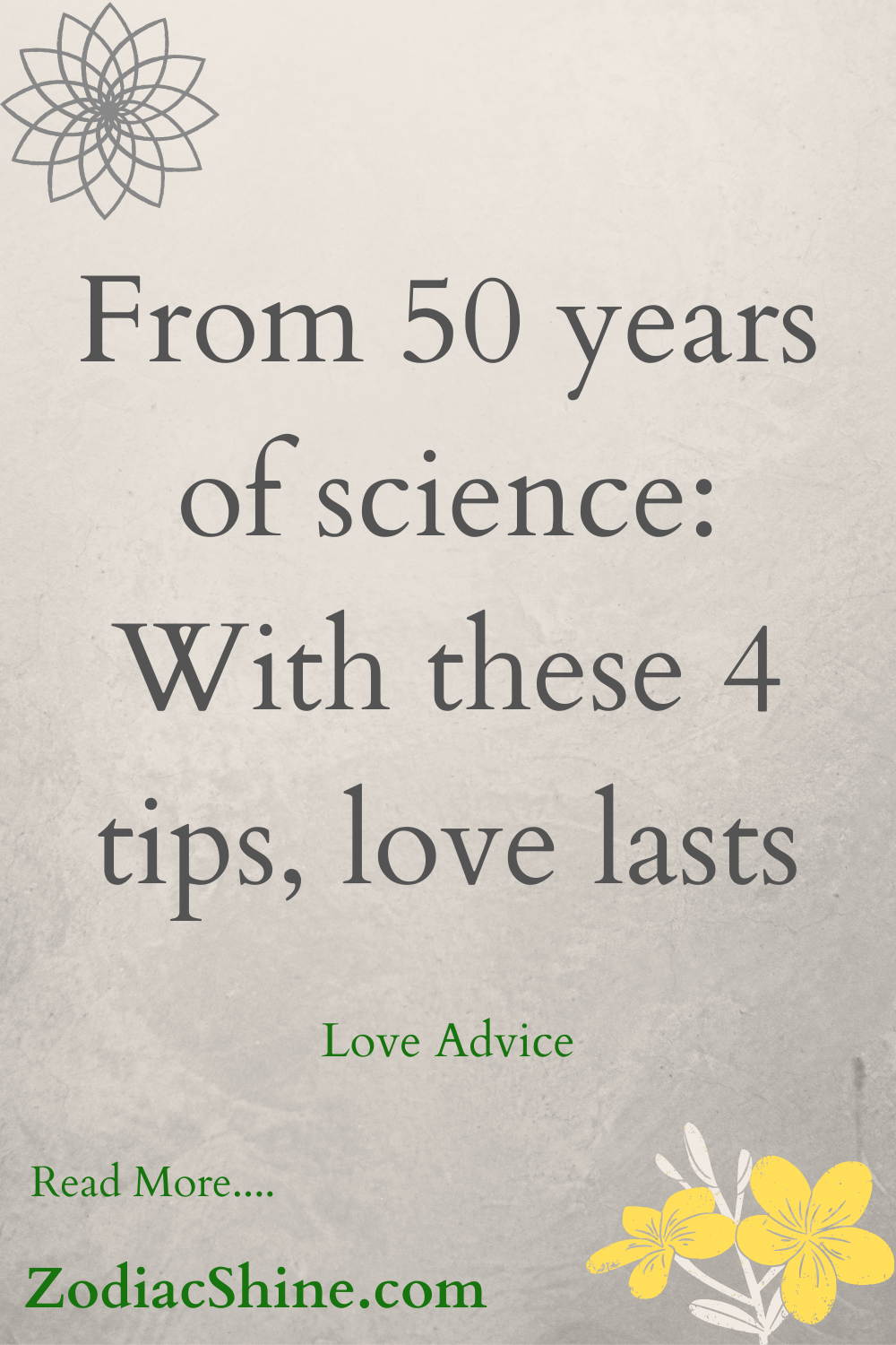From 50 years of science: With these 4 tips, love lasts