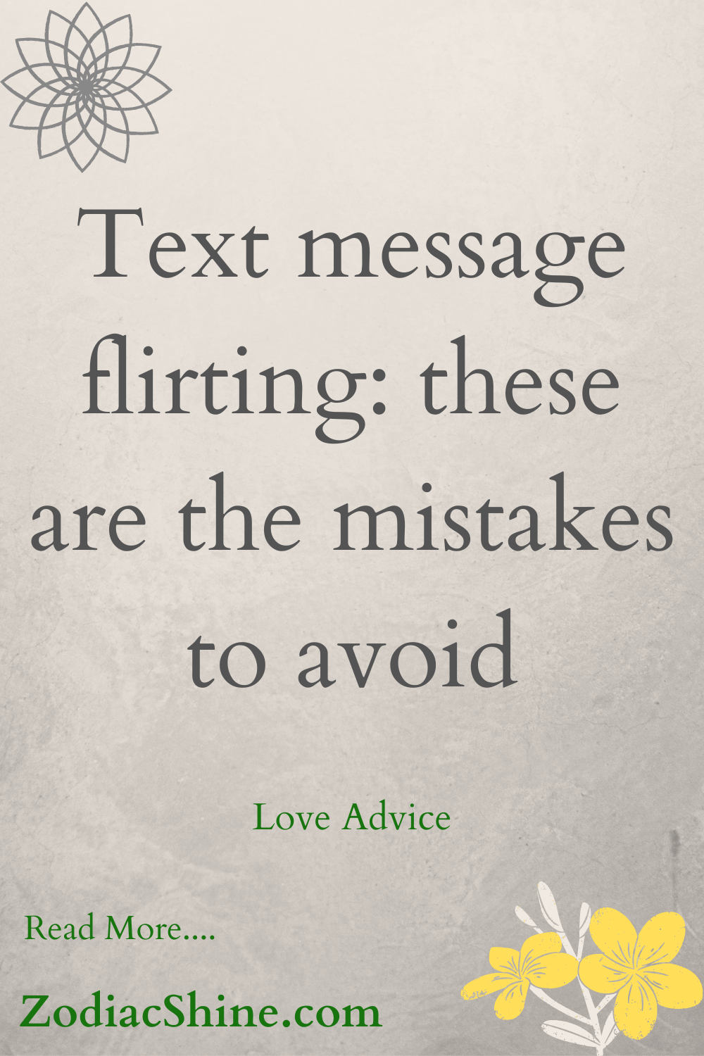 Text message flirting: these are the mistakes to avoid