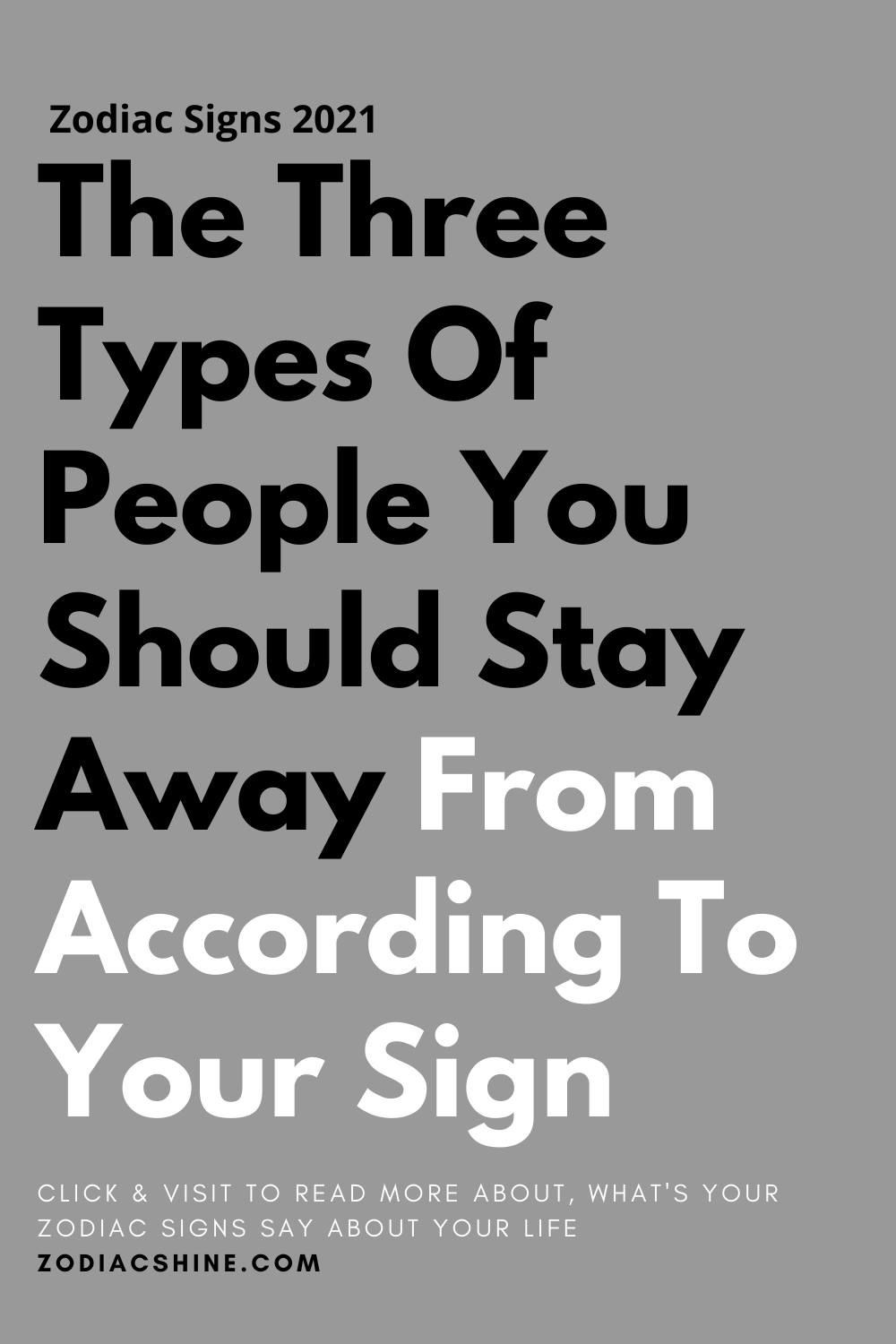 The Three Types Of People You Should Stay Away From According To Your Sign