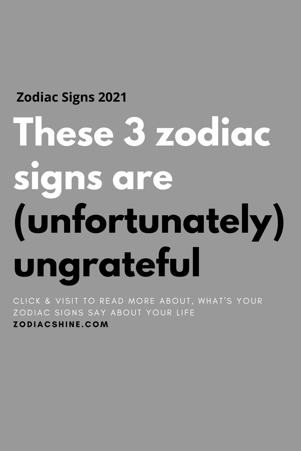 These 3 zodiac signs are (unfortunately) ungrateful