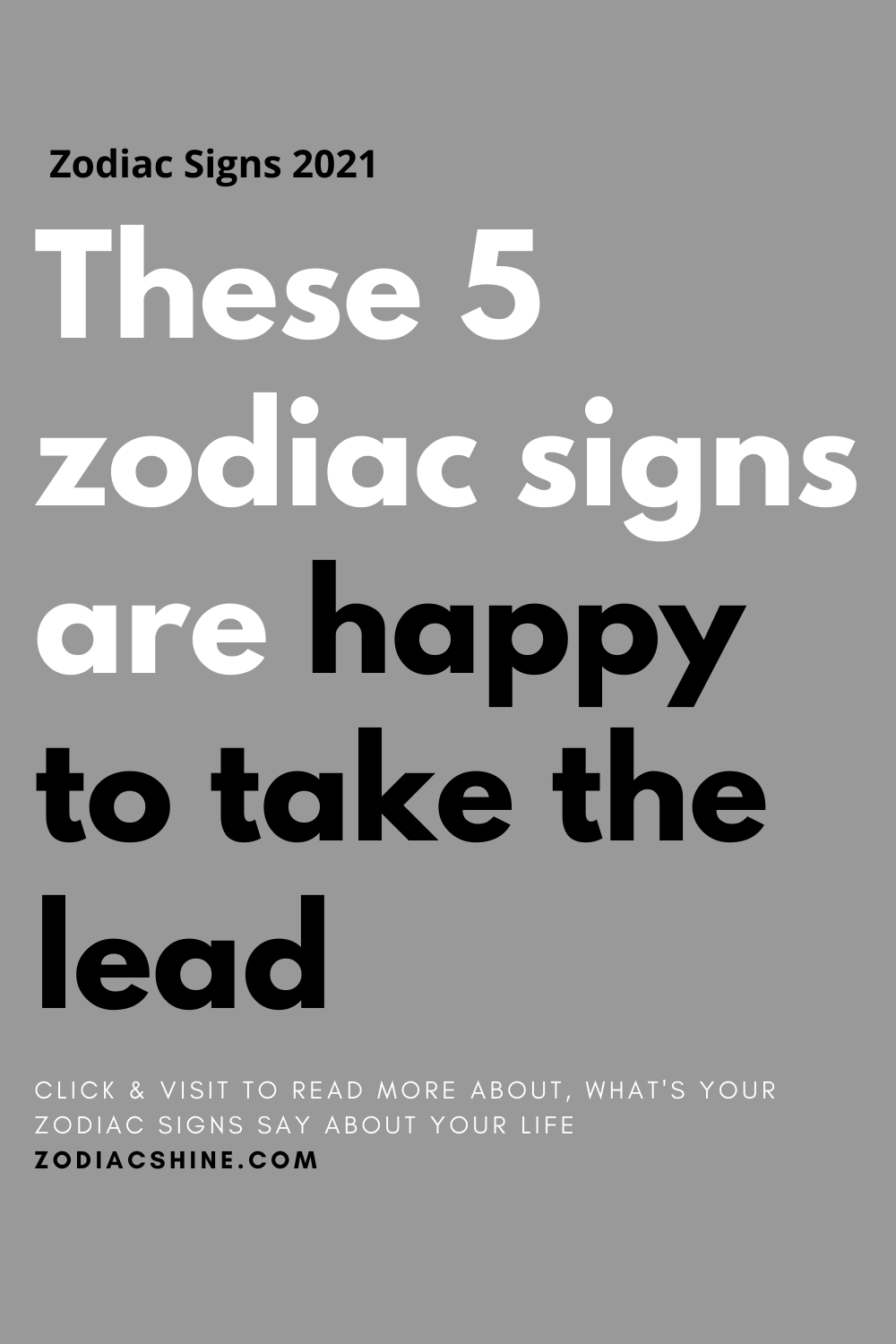 These 5 zodiac signs are happy to take the lead
