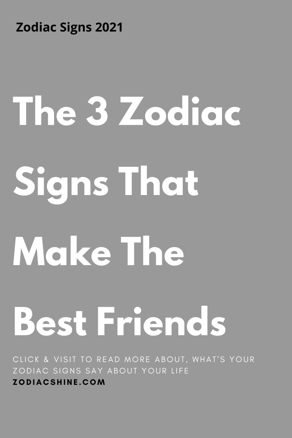 Zodiac Signs That Make the Best Friends