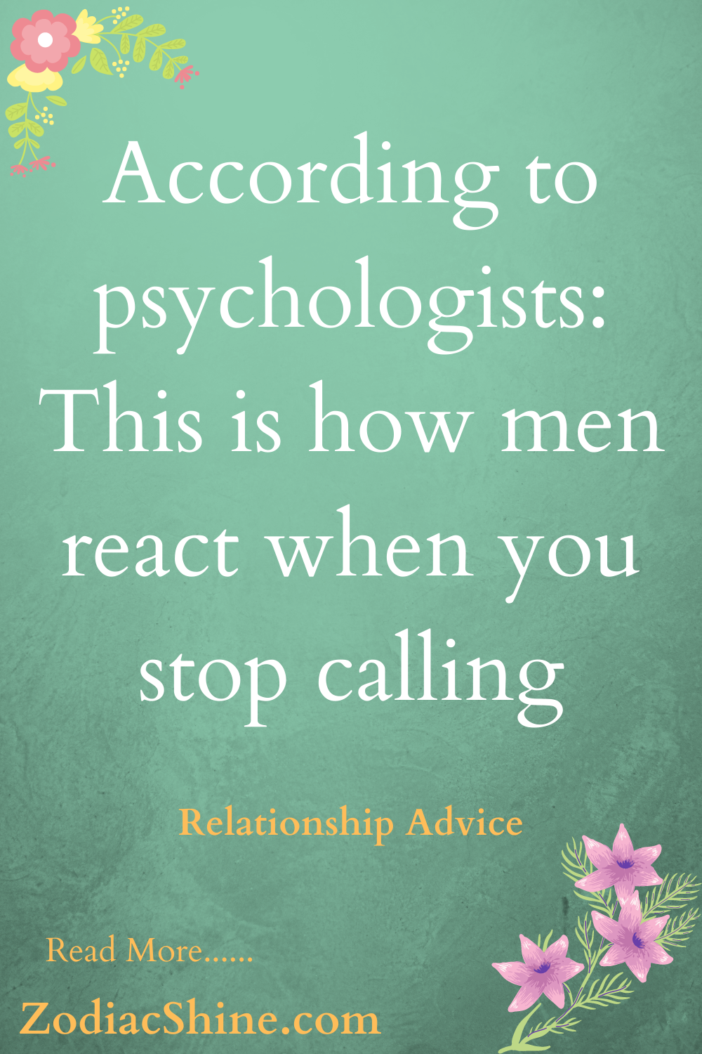 According to psychologists: This is how men react when you stop calling