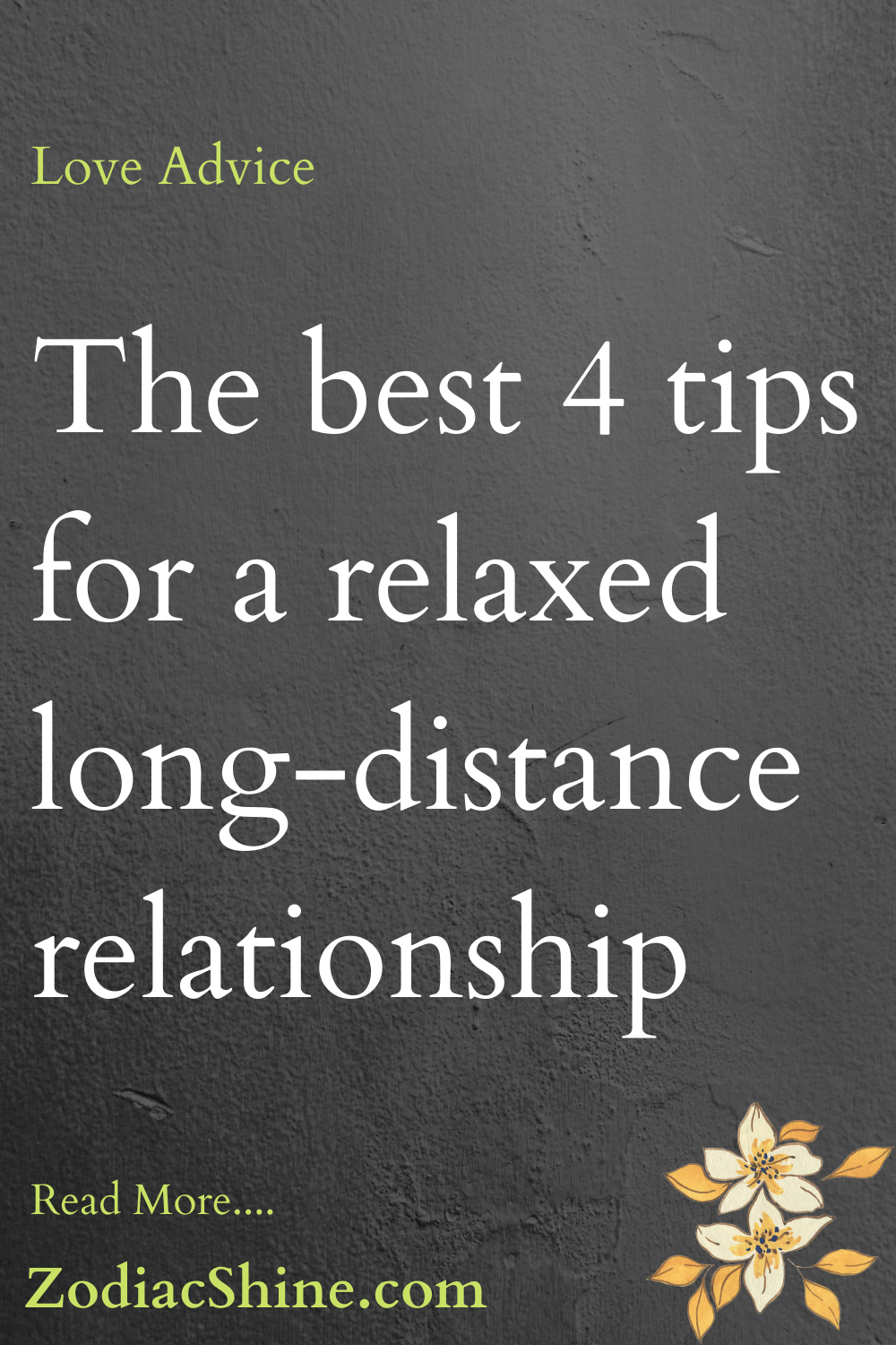 The best 4 tips for a relaxed long-distance relationship