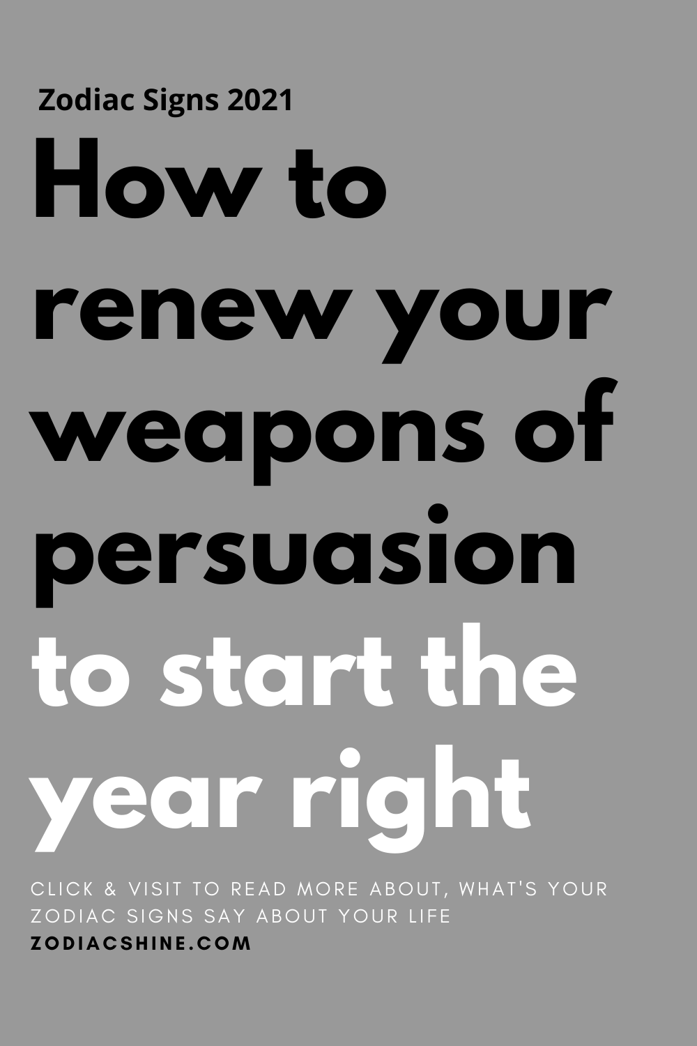 How to renew your weapons of persuasion to start the year right