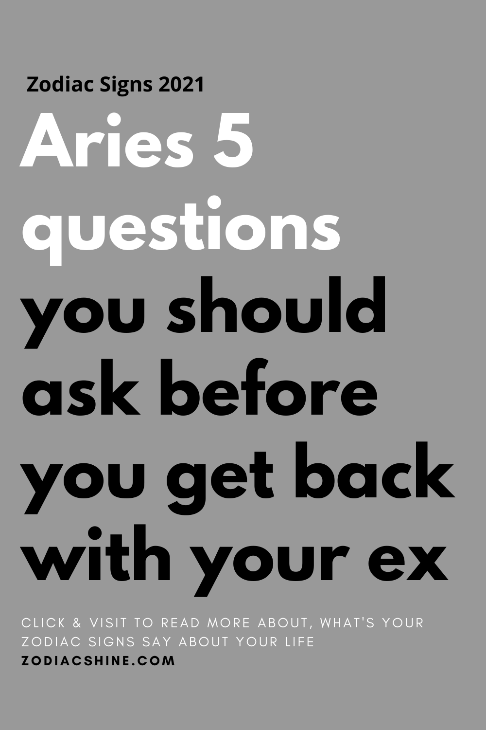 Aries 5 questions you should ask before you get back with your ex