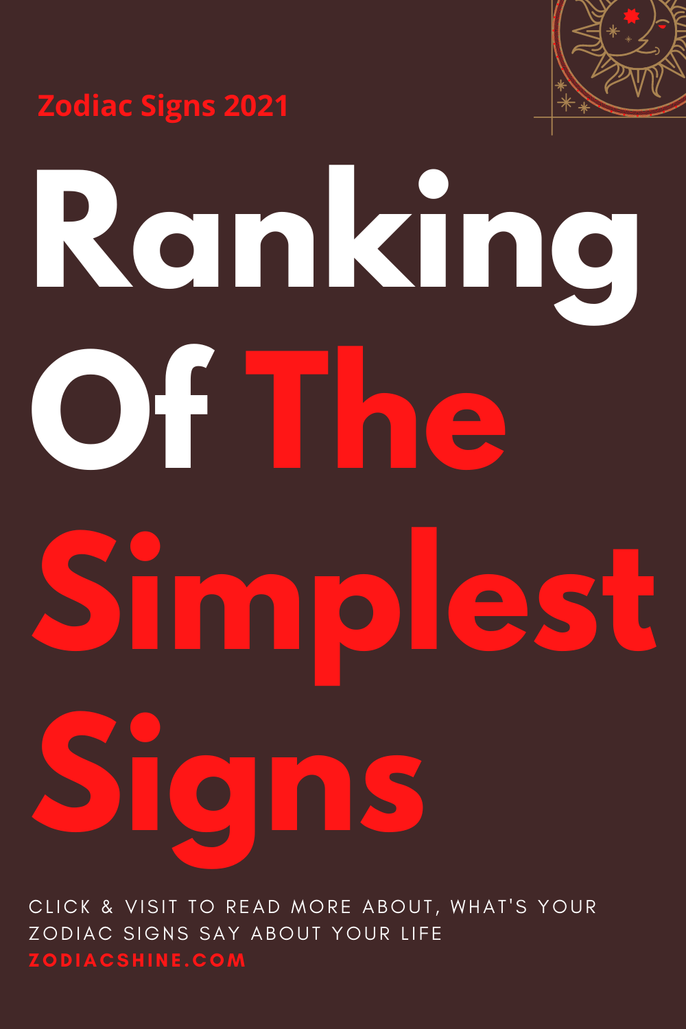 Ranking Of The Simplest Signs