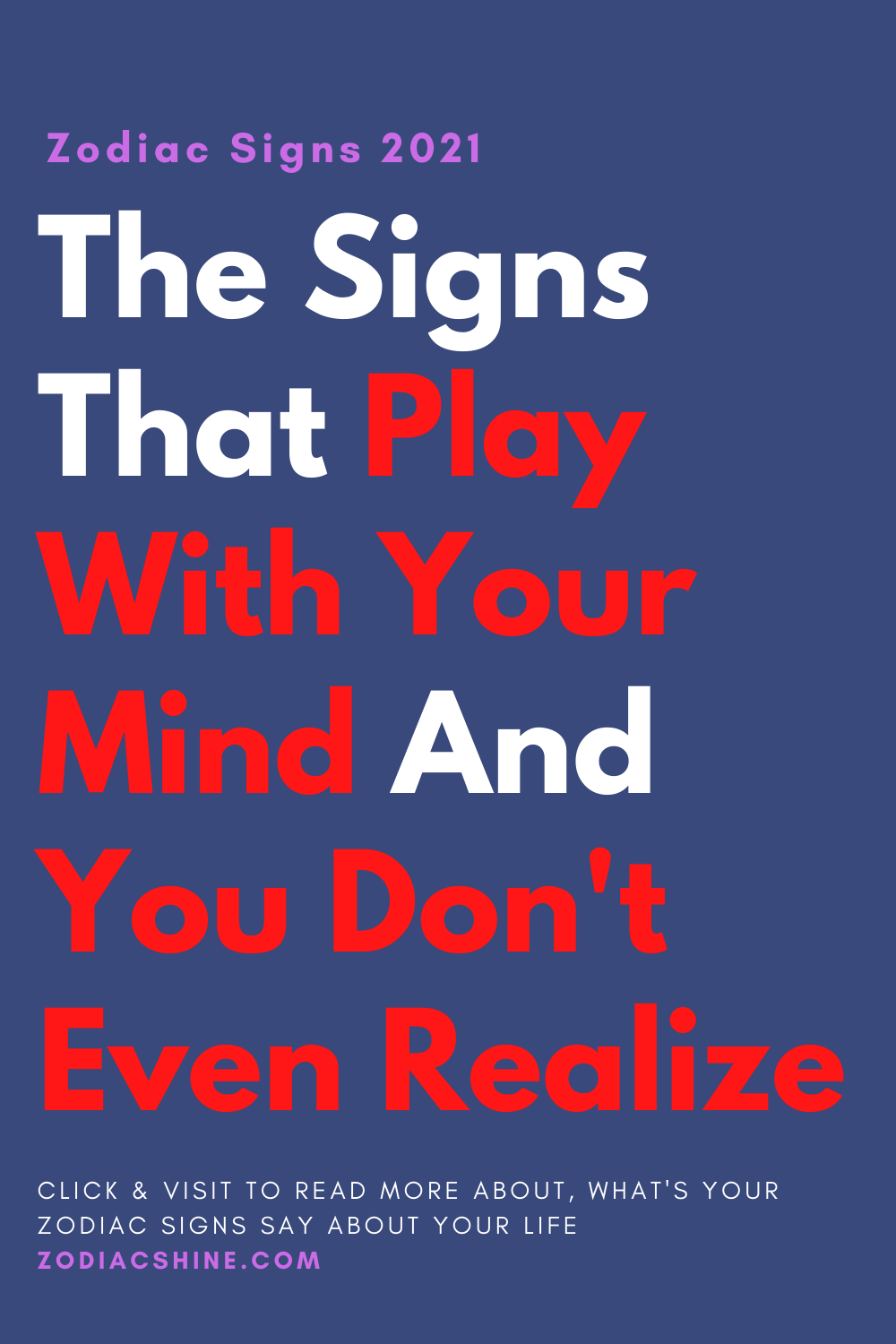 The Signs That Play With Your Mind And You Don't Even Realize