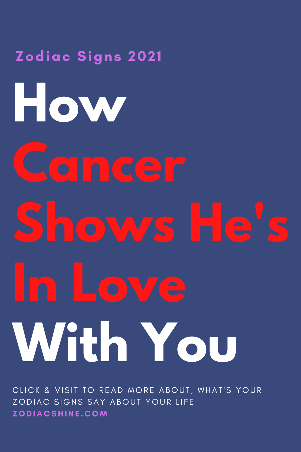 How Cancer Shows He's In Love With You