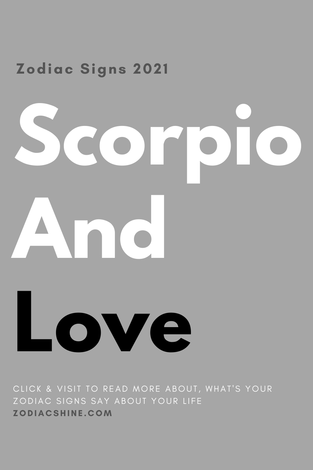 Scorpio And Love