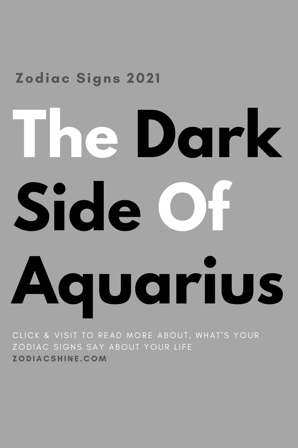 The Dark Side Of Aquarius