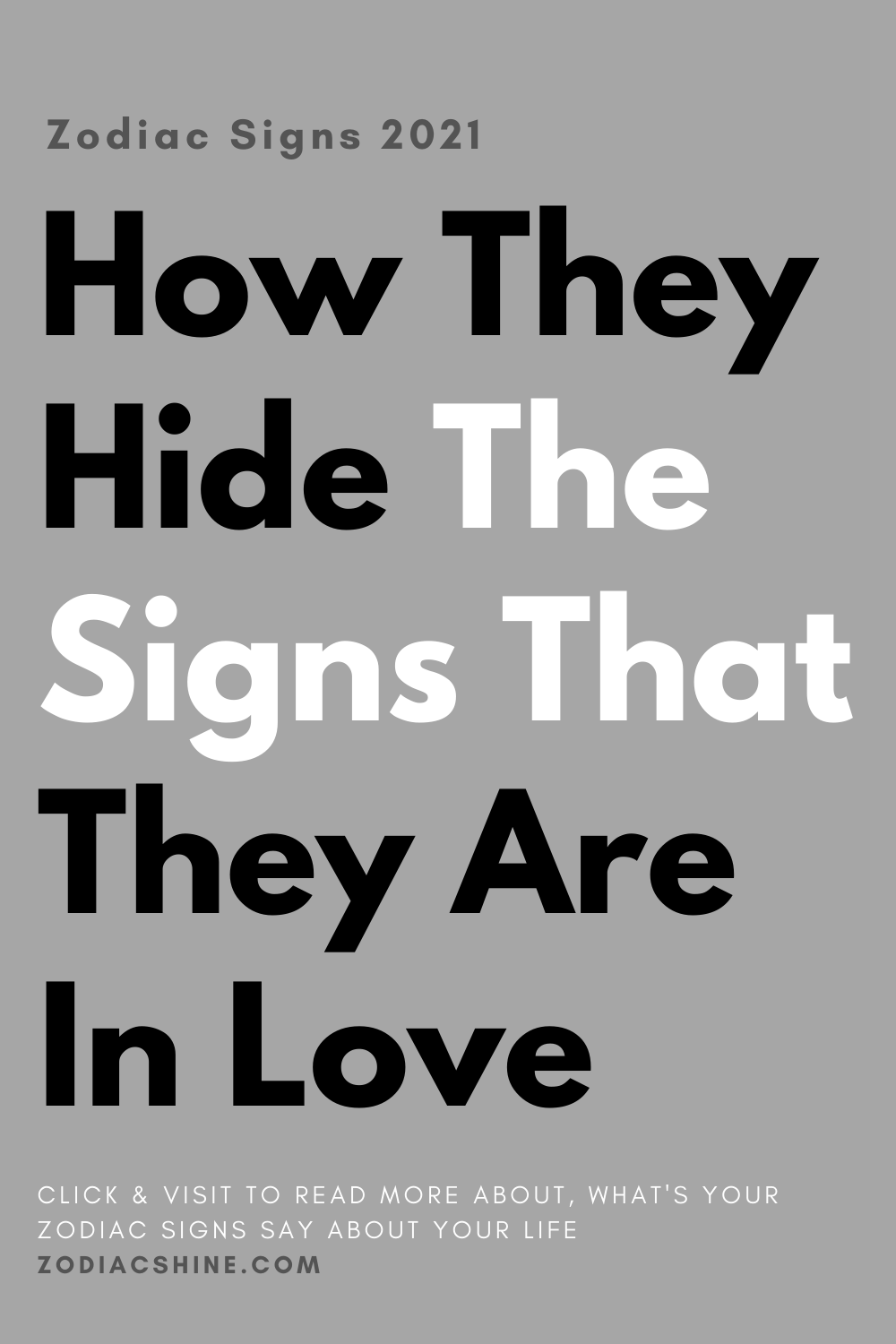 How They Hide The Signs That They Are In Love