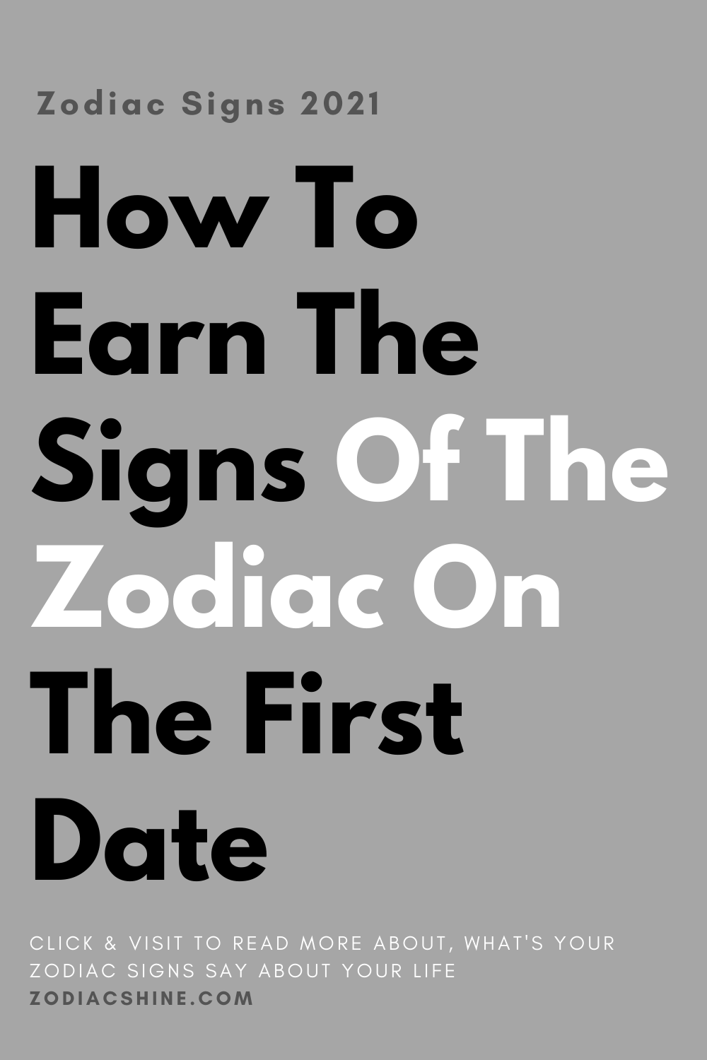 How To Earn The Signs Of The Zodiac On The First Date