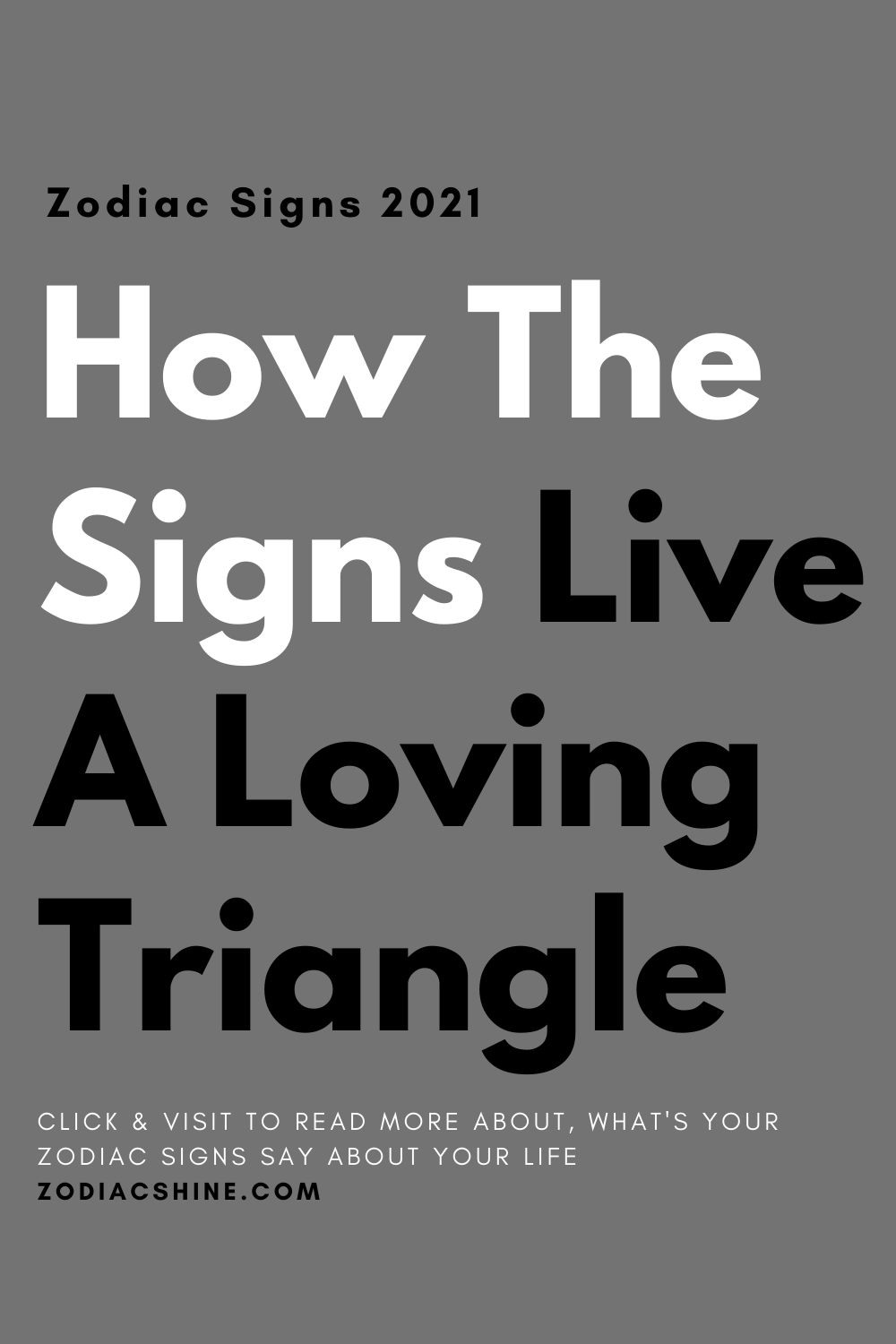 How The Signs Live A Loving Triangle