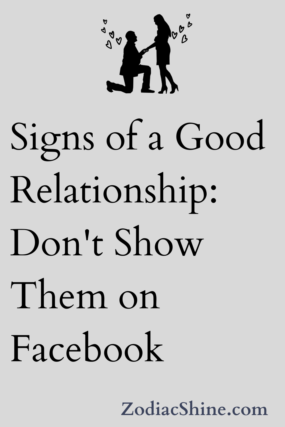 Signs of a Good Relationship: Don't Show Them on Facebook