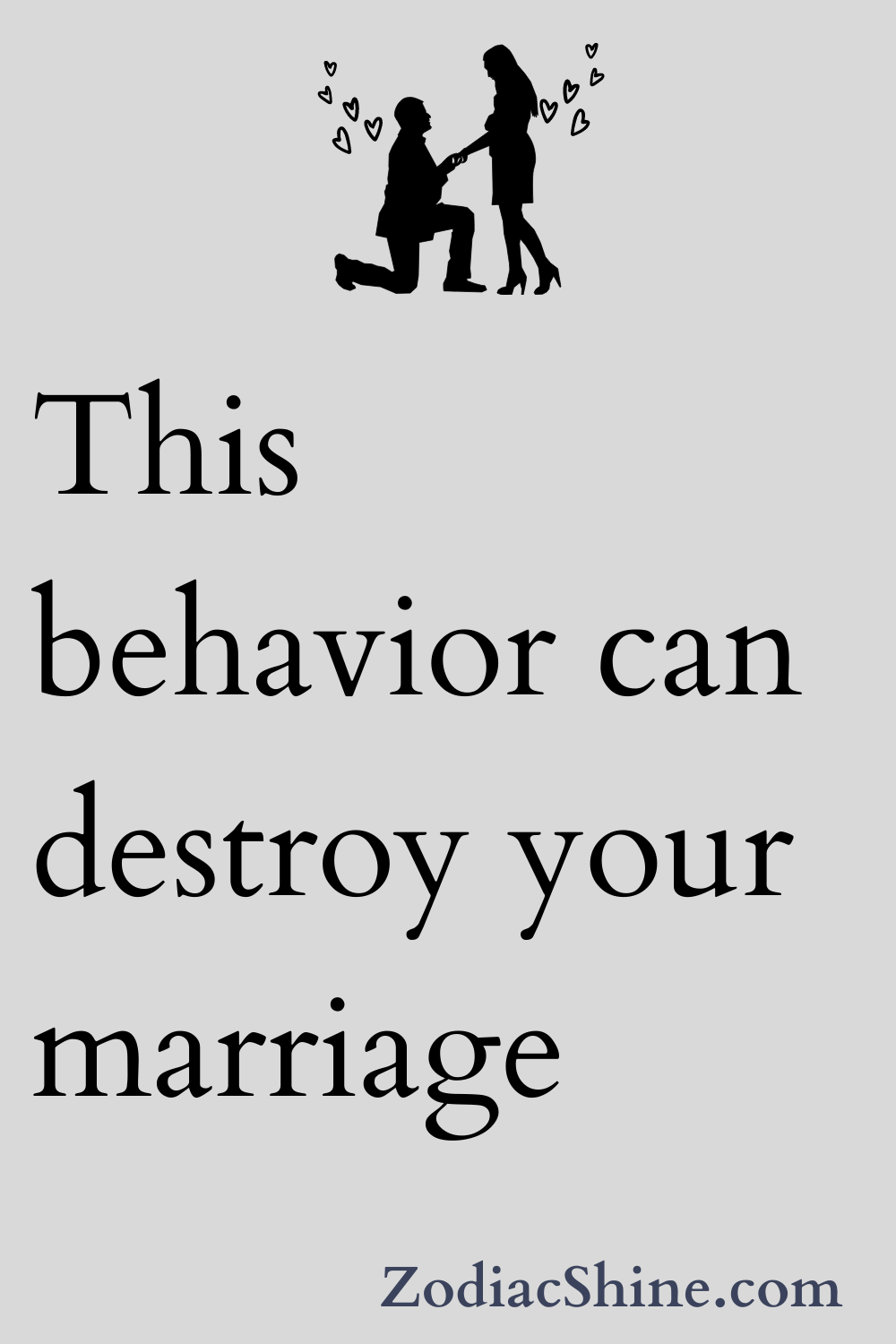 This behavior can destroy your marriage
