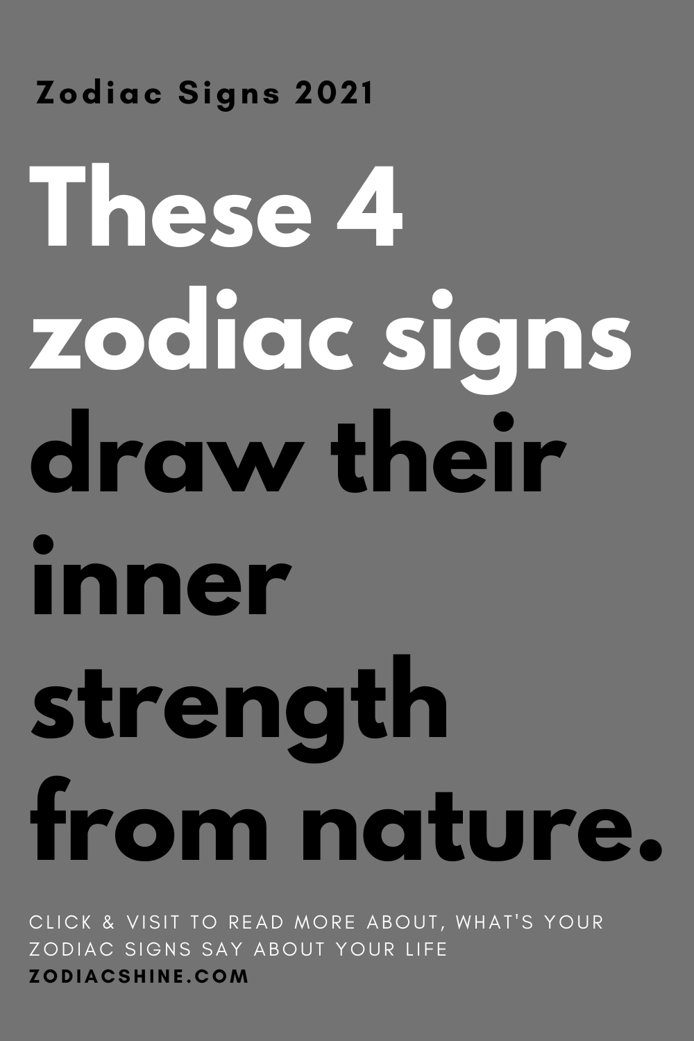 These 4 zodiac signs draw their inner strength from nature