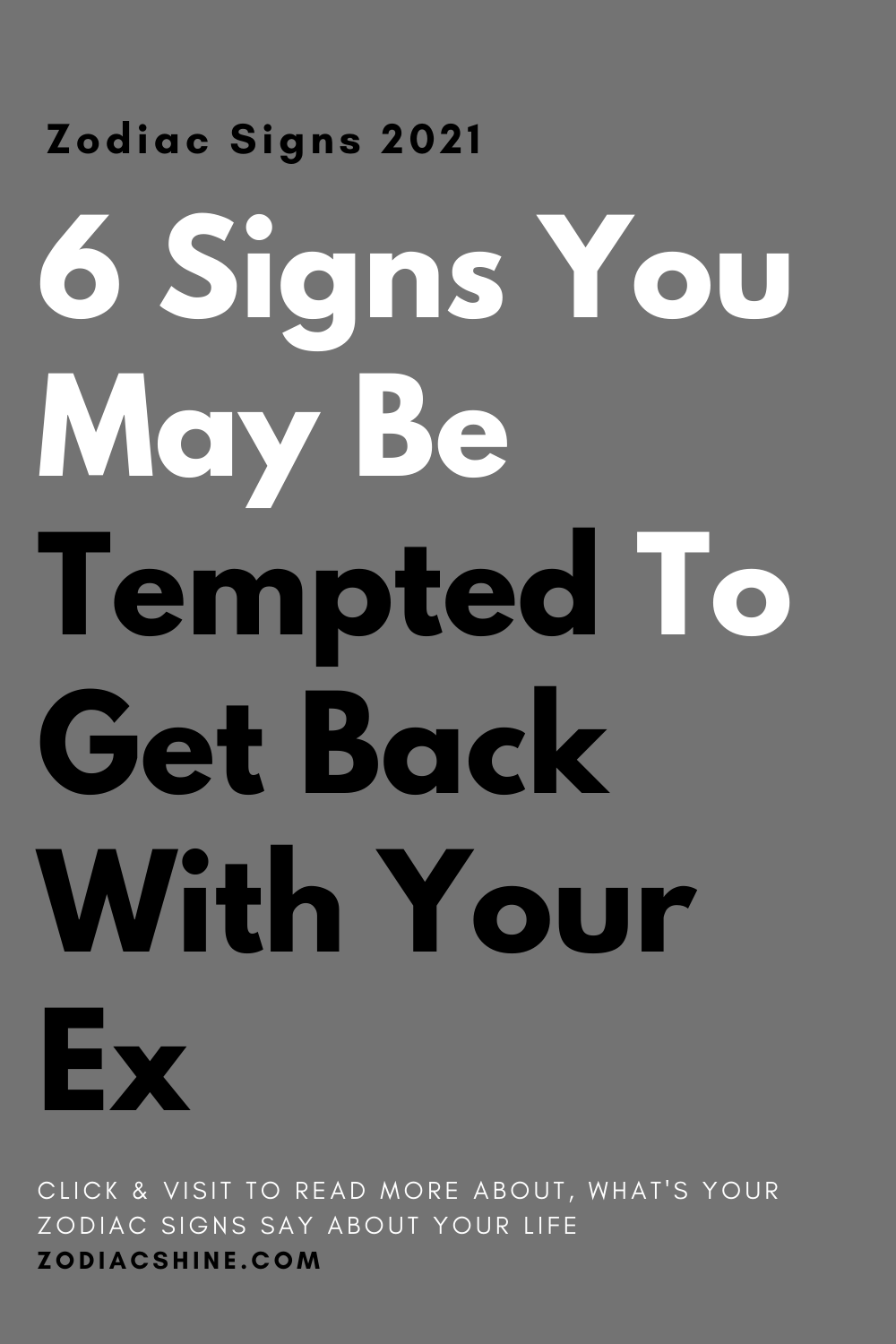 6 Signs You May Be Tempted To Get Back With Your Ex