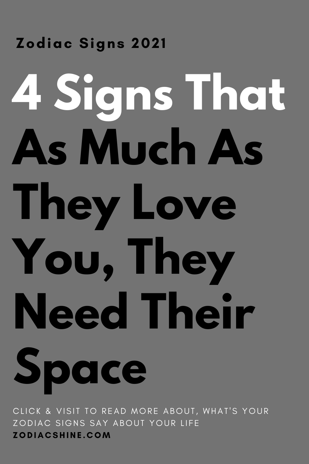 4 Signs That As Much As They Love You, They Need Their Space