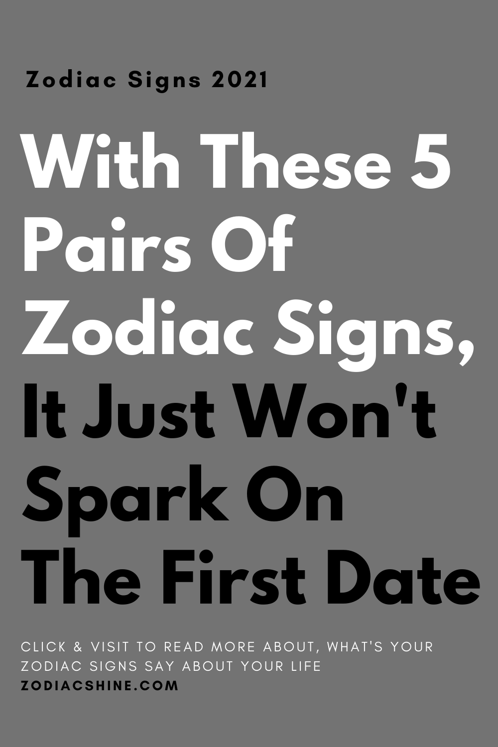 With These 5 Pairs Of Zodiac Signs, It Just Won't Spark On The First Date