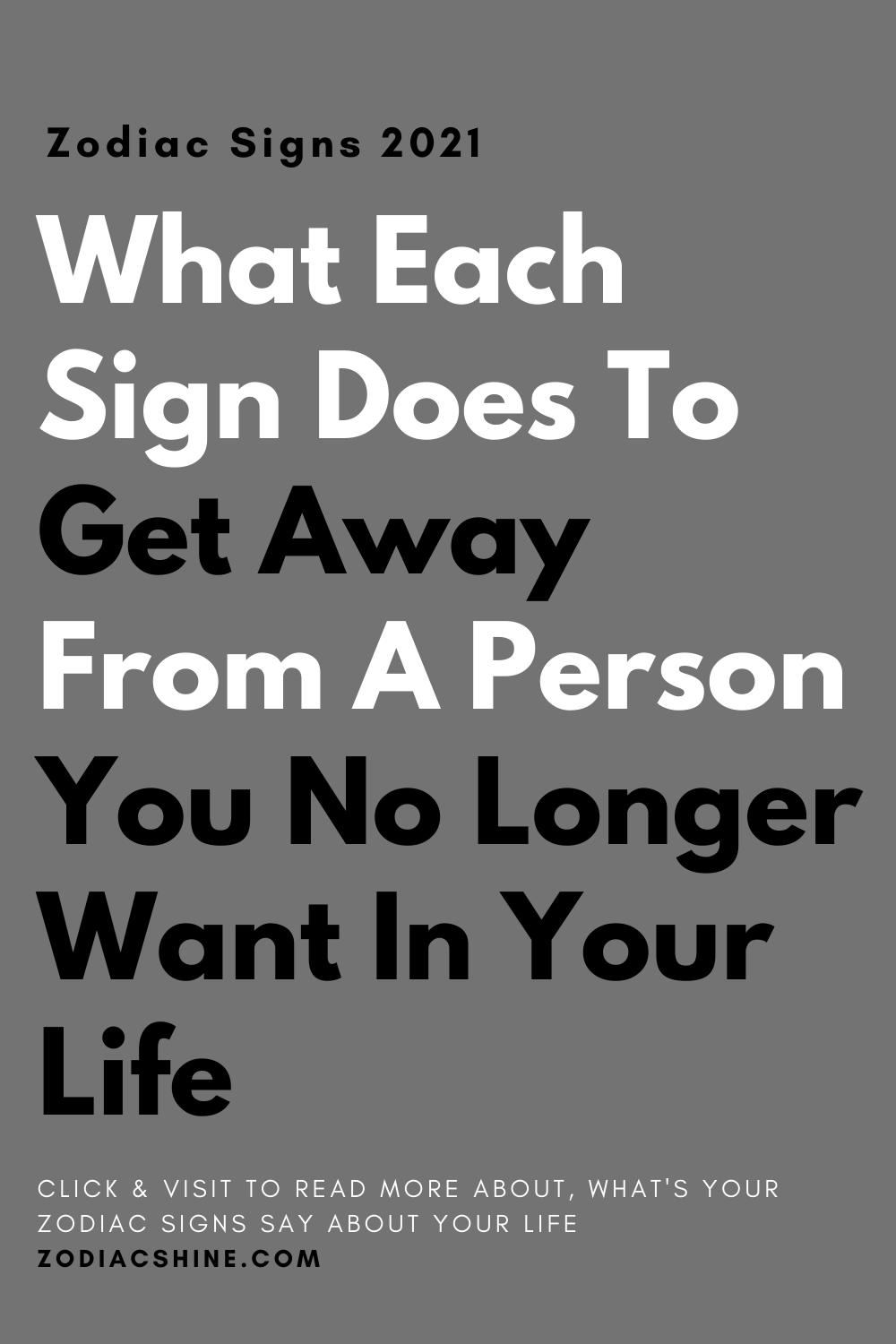 What Each Sign Does To Get Away From A Person You No Longer Want In Your Life