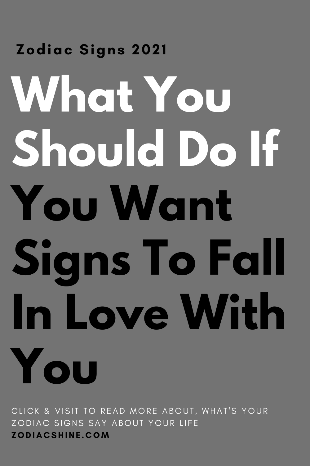 What You Should Do If You Want Signs To Fall In Love With You