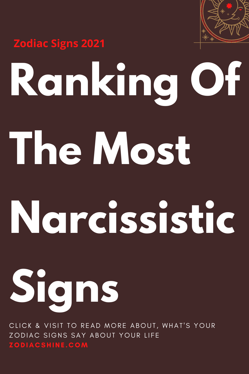 Ranking Of The Most Narcissistic Signs