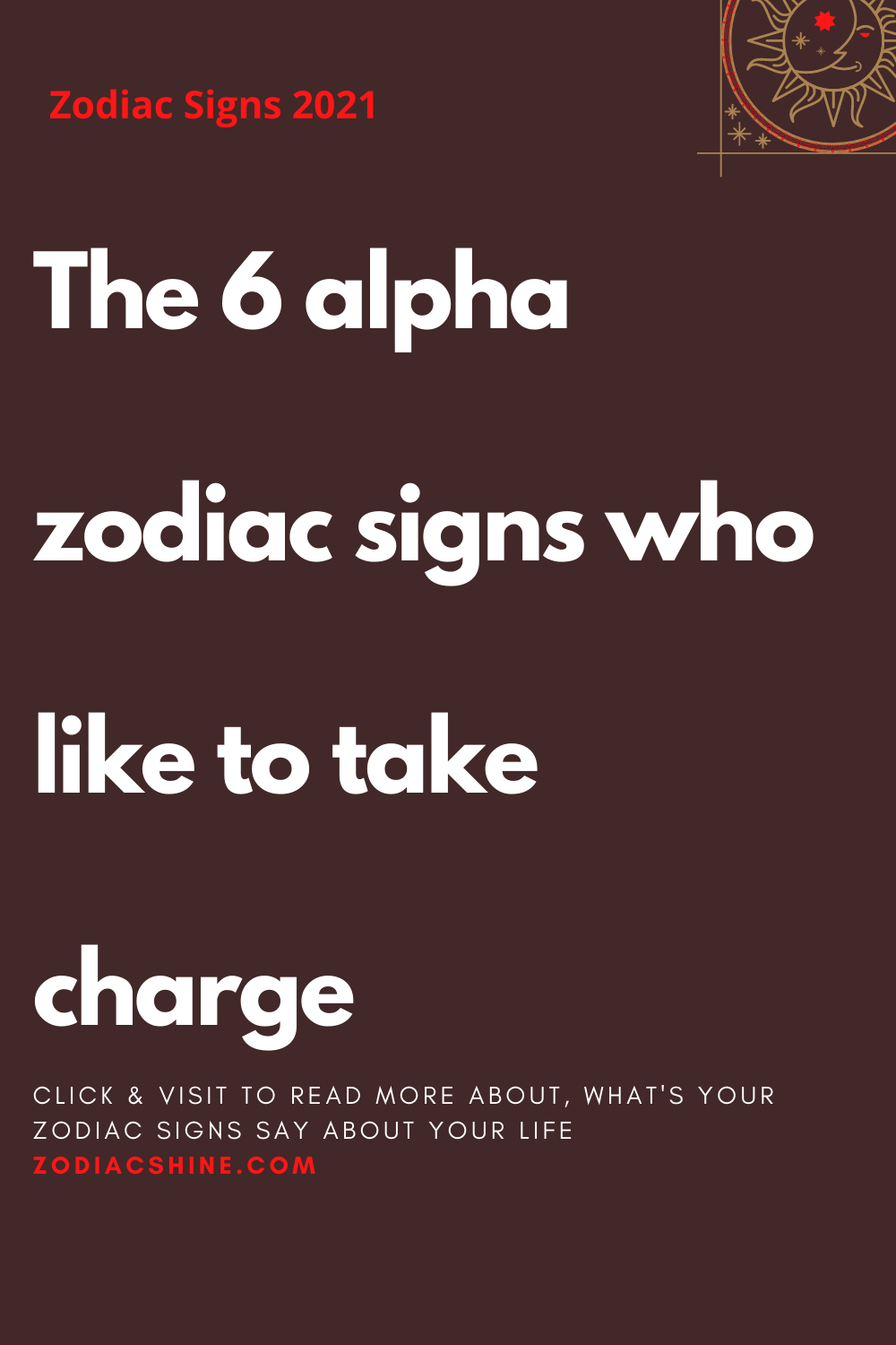 The 6 alpha zodiac signs who like to take charge