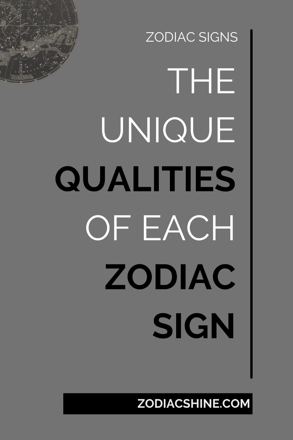 THE UNIQUE QUALITIES OF EACH ZODIAC SIGN