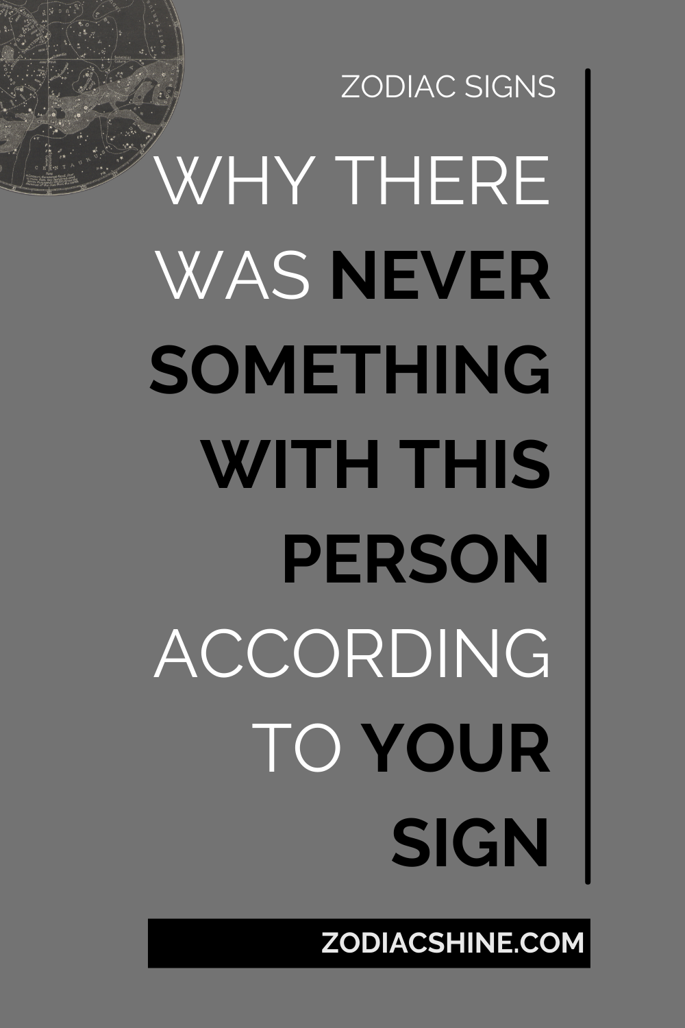 Why There Was Never Something With This Person According To Your Sign