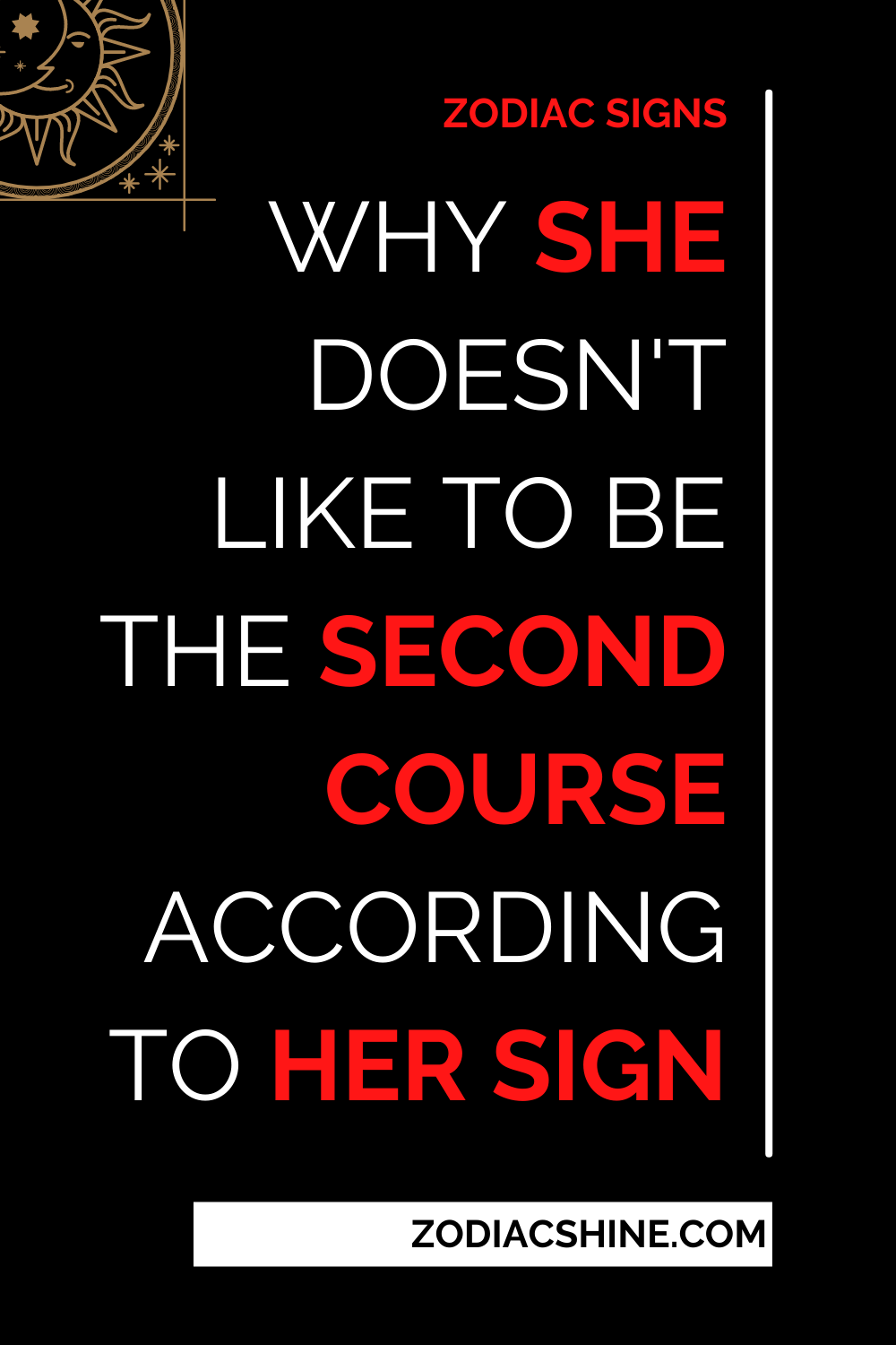 Why She Doesn't Like To Be The Second Course According To Her Sign