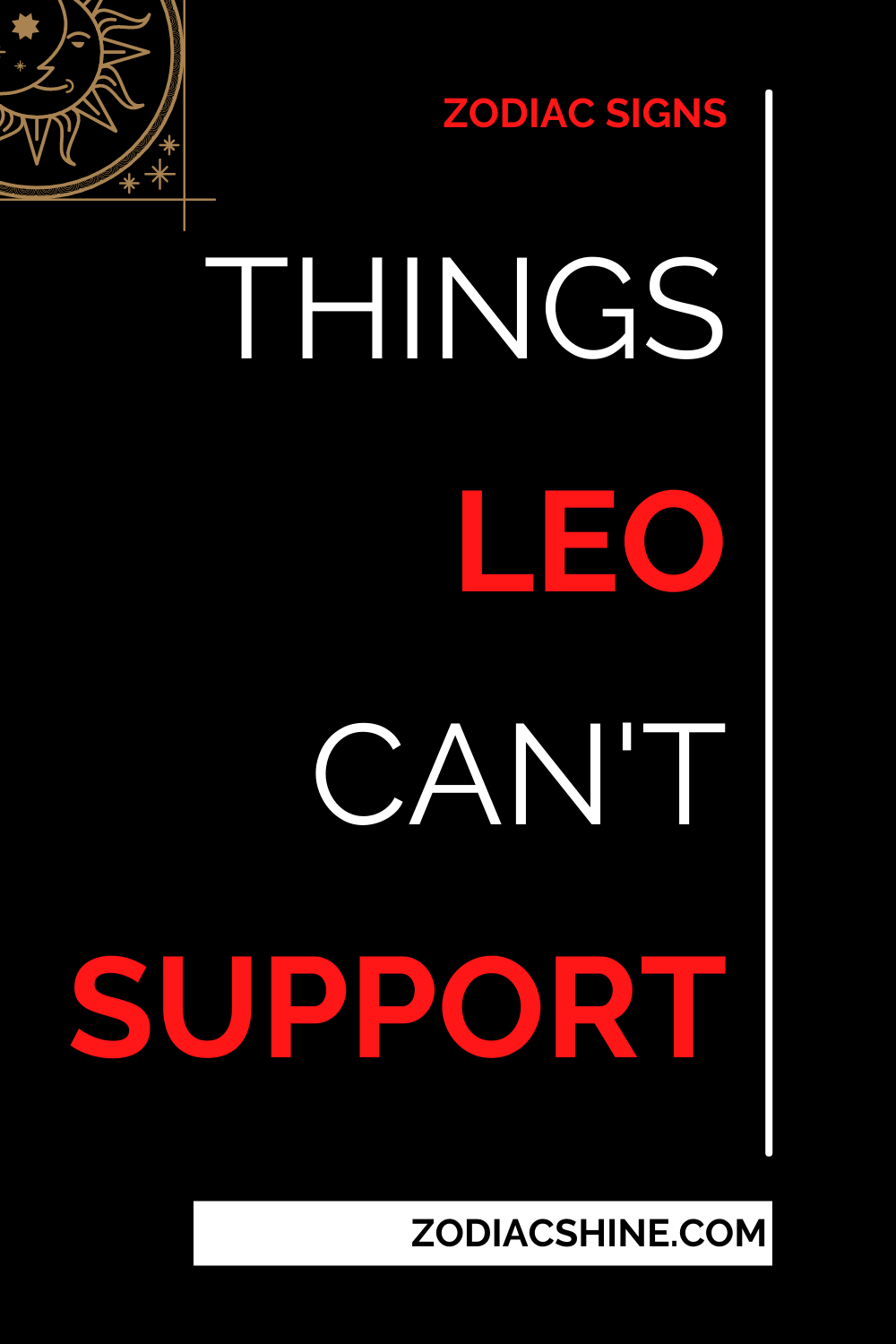Things Leo Can't Support