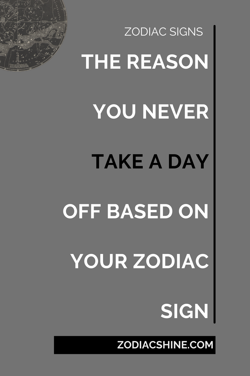 THE REASON YOU NEVER TAKE A DAY OFF BASED ON YOUR ZODIAC SIGN
