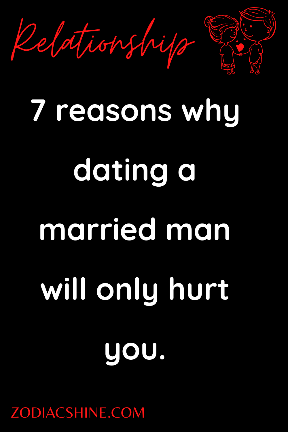 7 reasons why dating a married man will only hurt you.