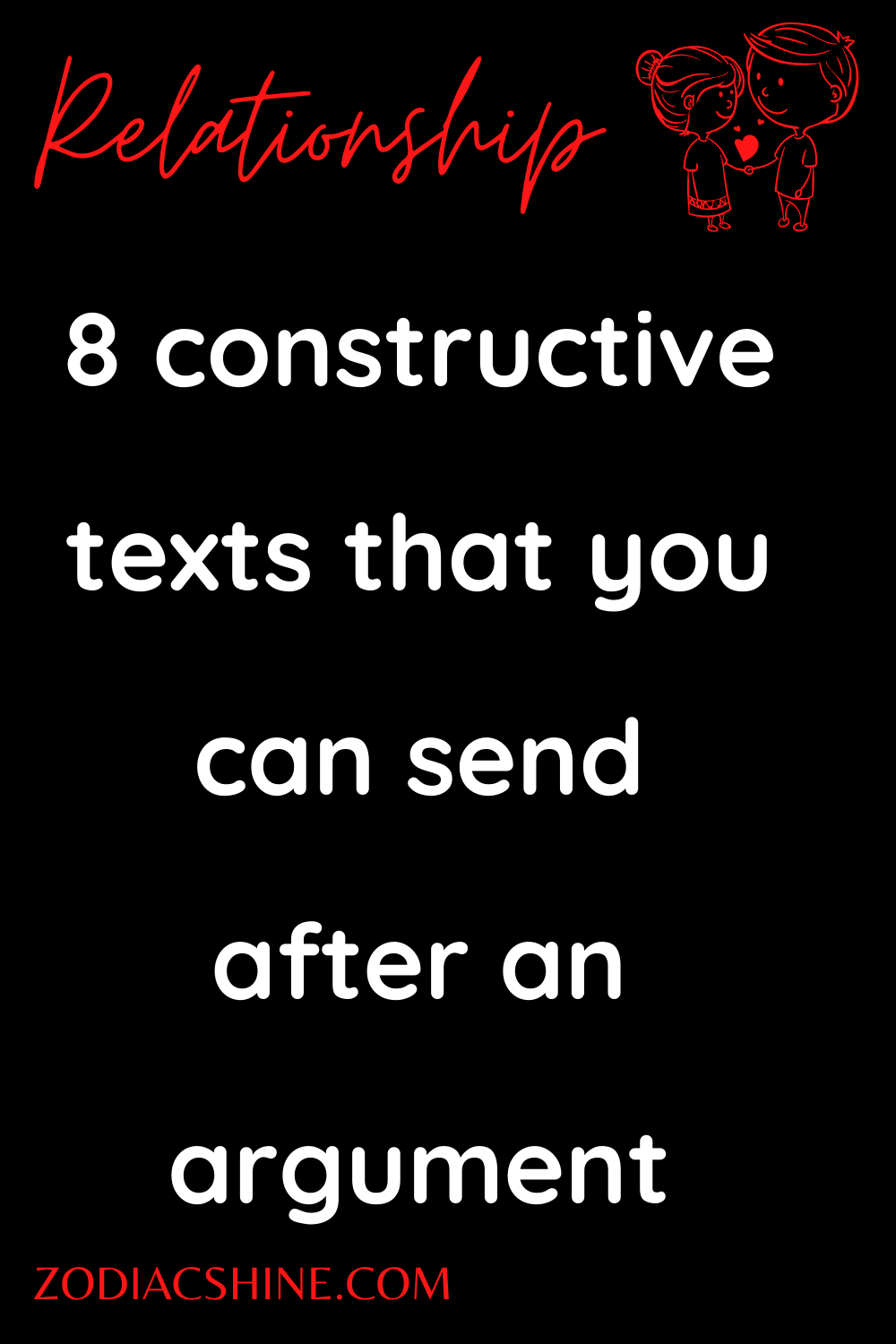 8 constructive texts that you can send after an argument