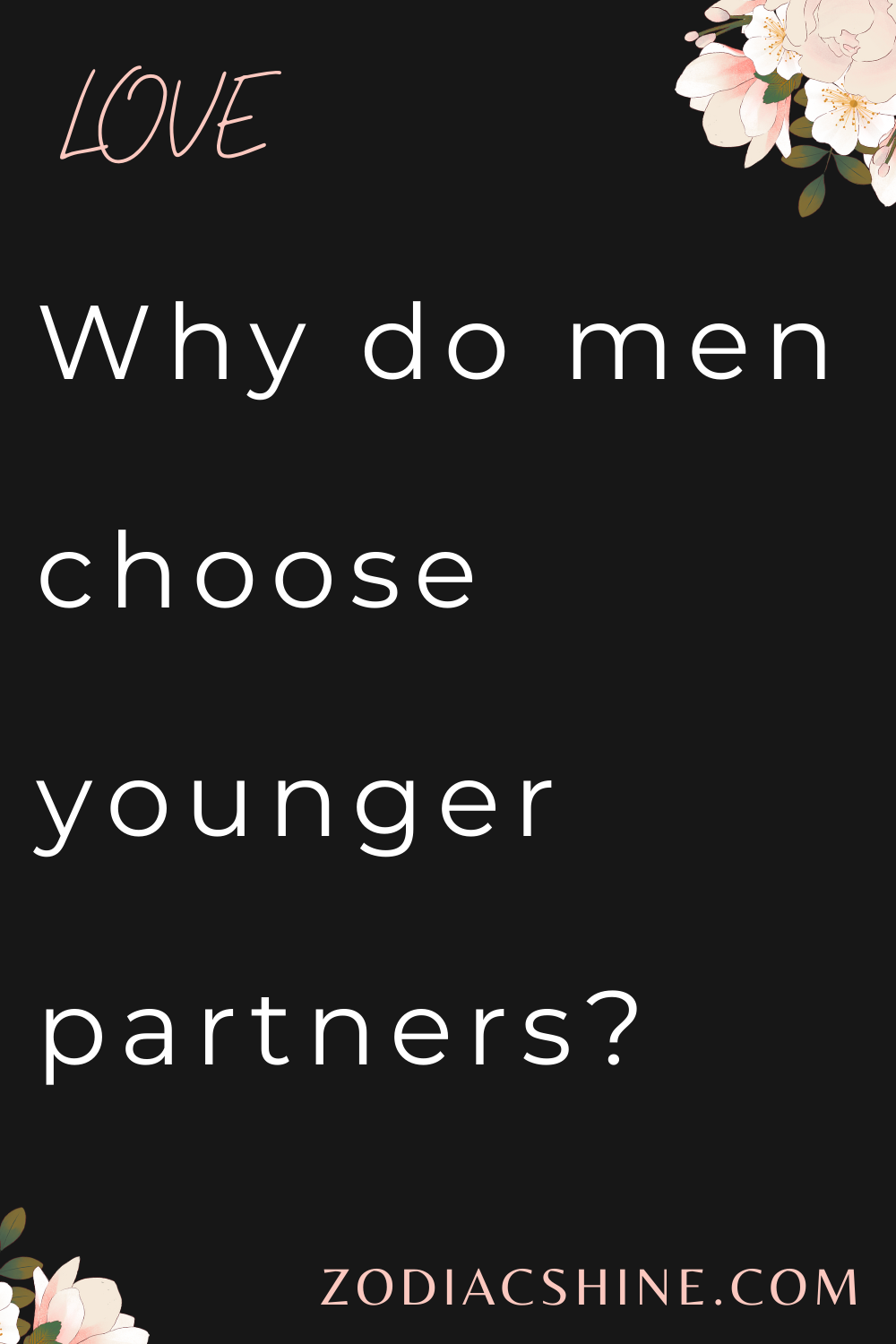 Why do men choose younger partners?