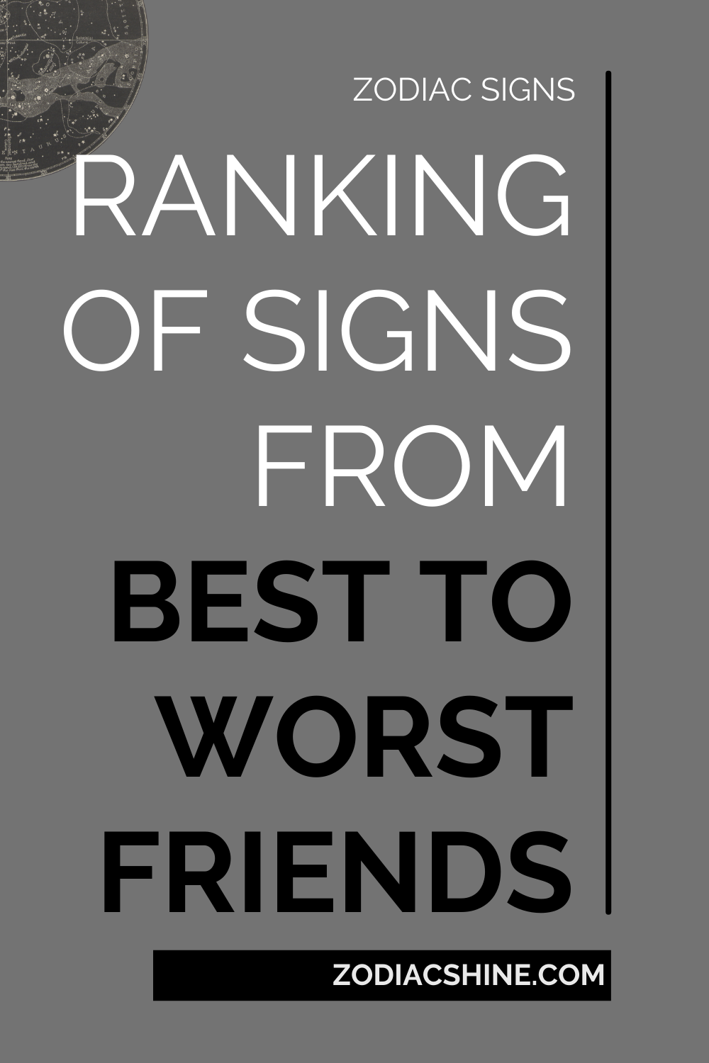 Ranking Of Signs From Best To Worst Friends