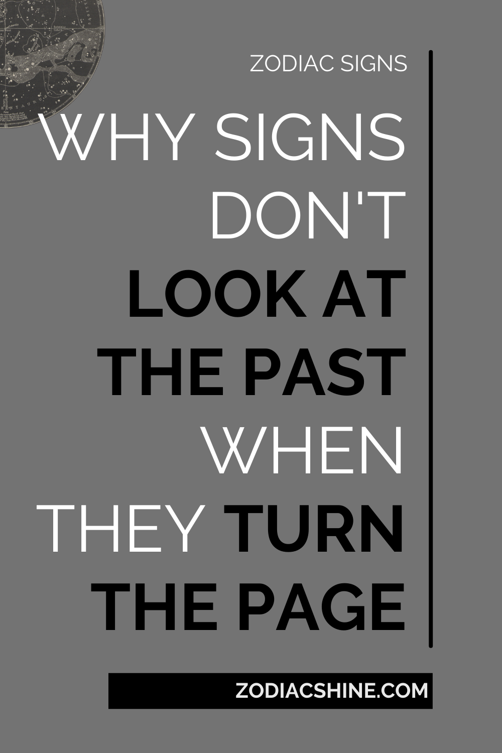 Why Signs Don't Look At The Past When They Turn The Page