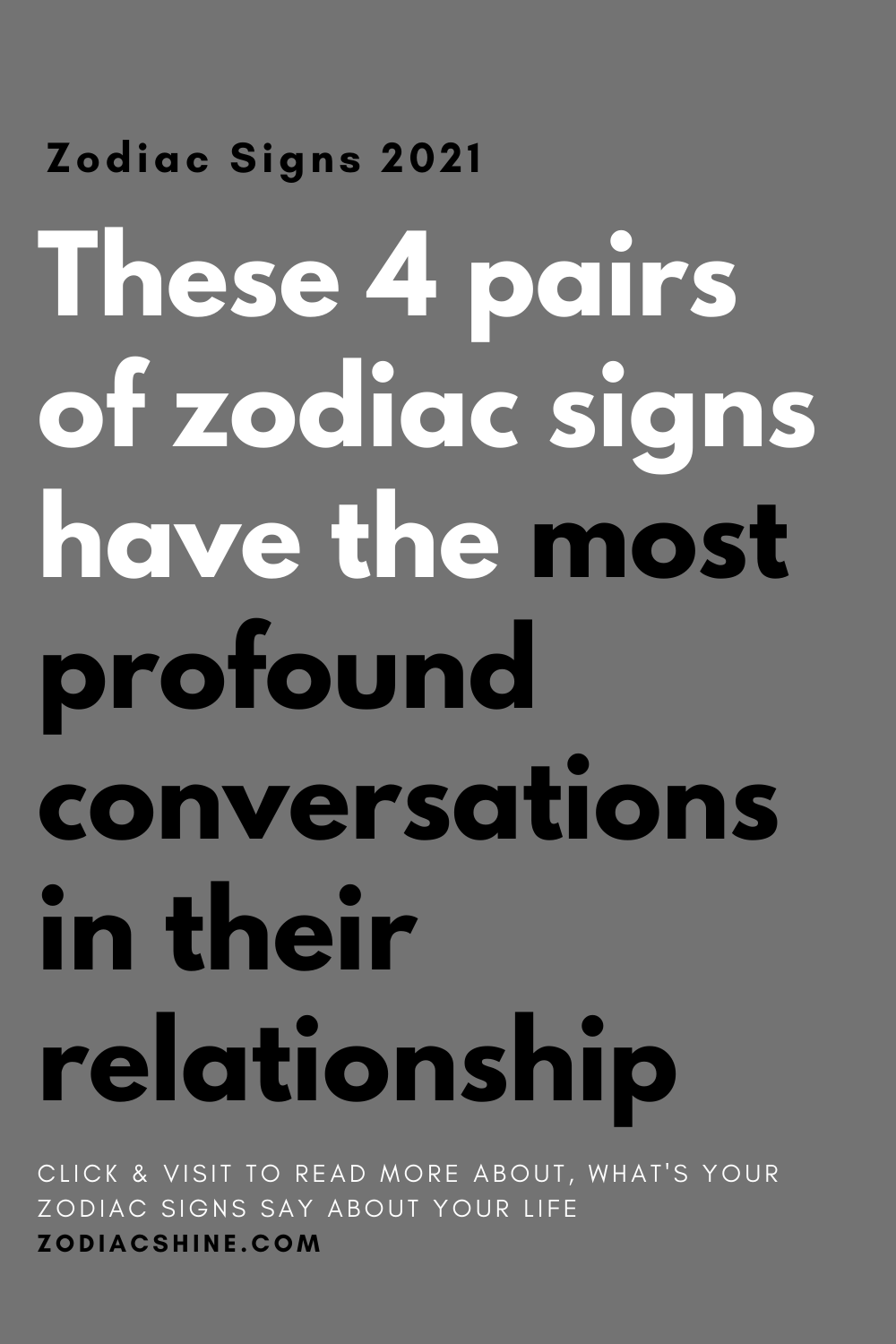 These 4 pairs of zodiac signs have the most profound conversations in ...