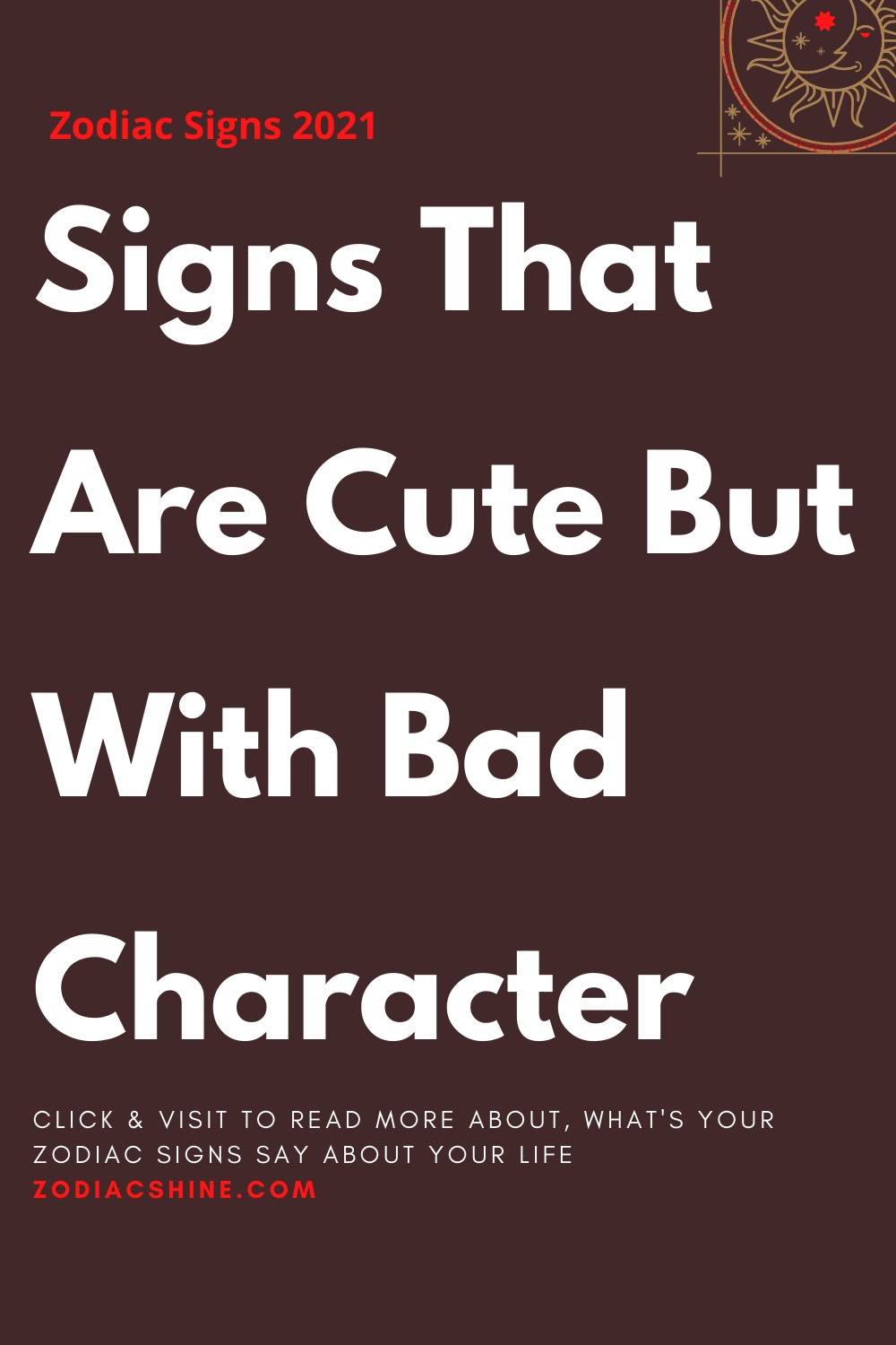 Signs That Are Cute But With Bad Character