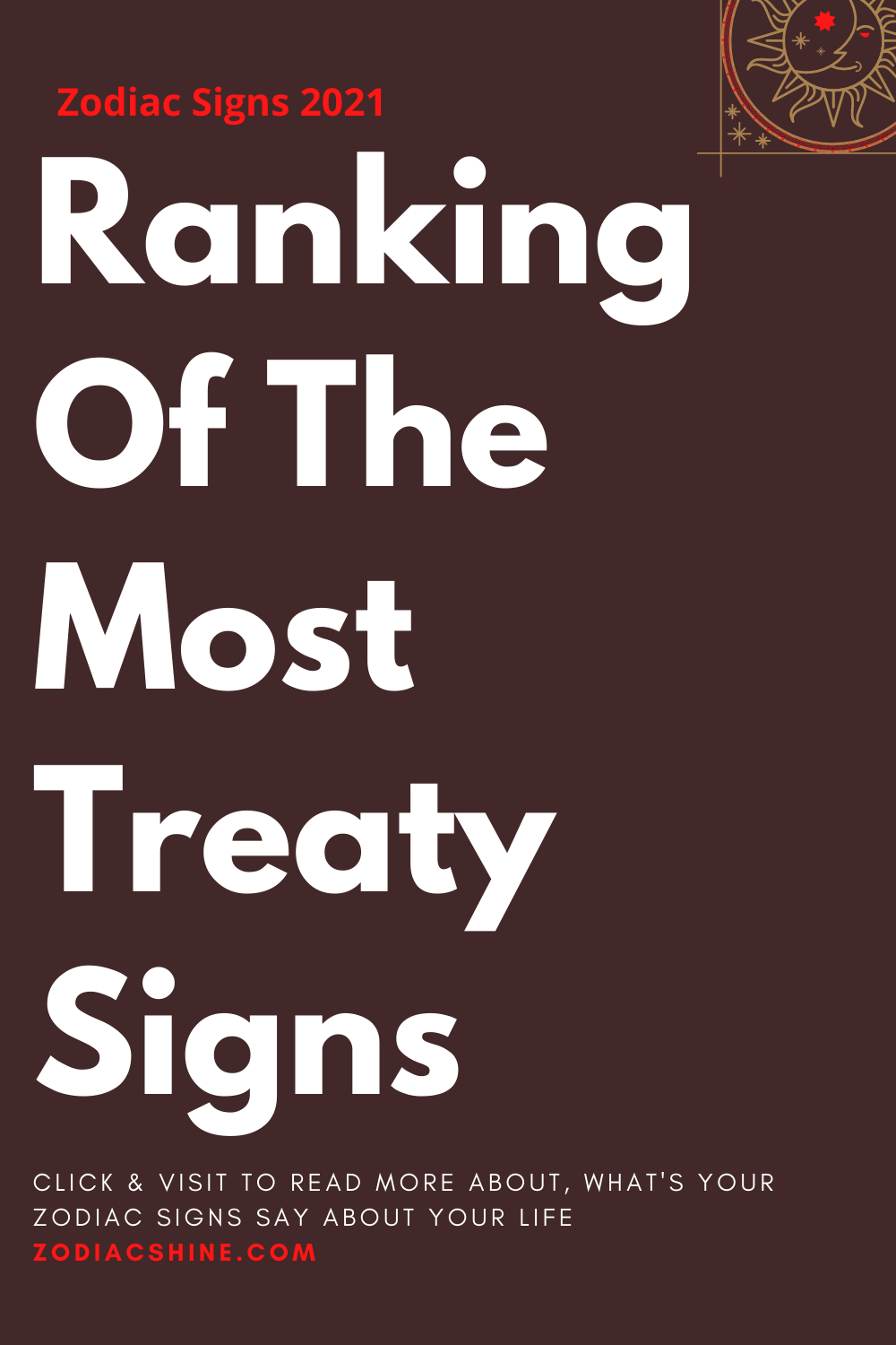 Ranking Of The Most Treaty Signs