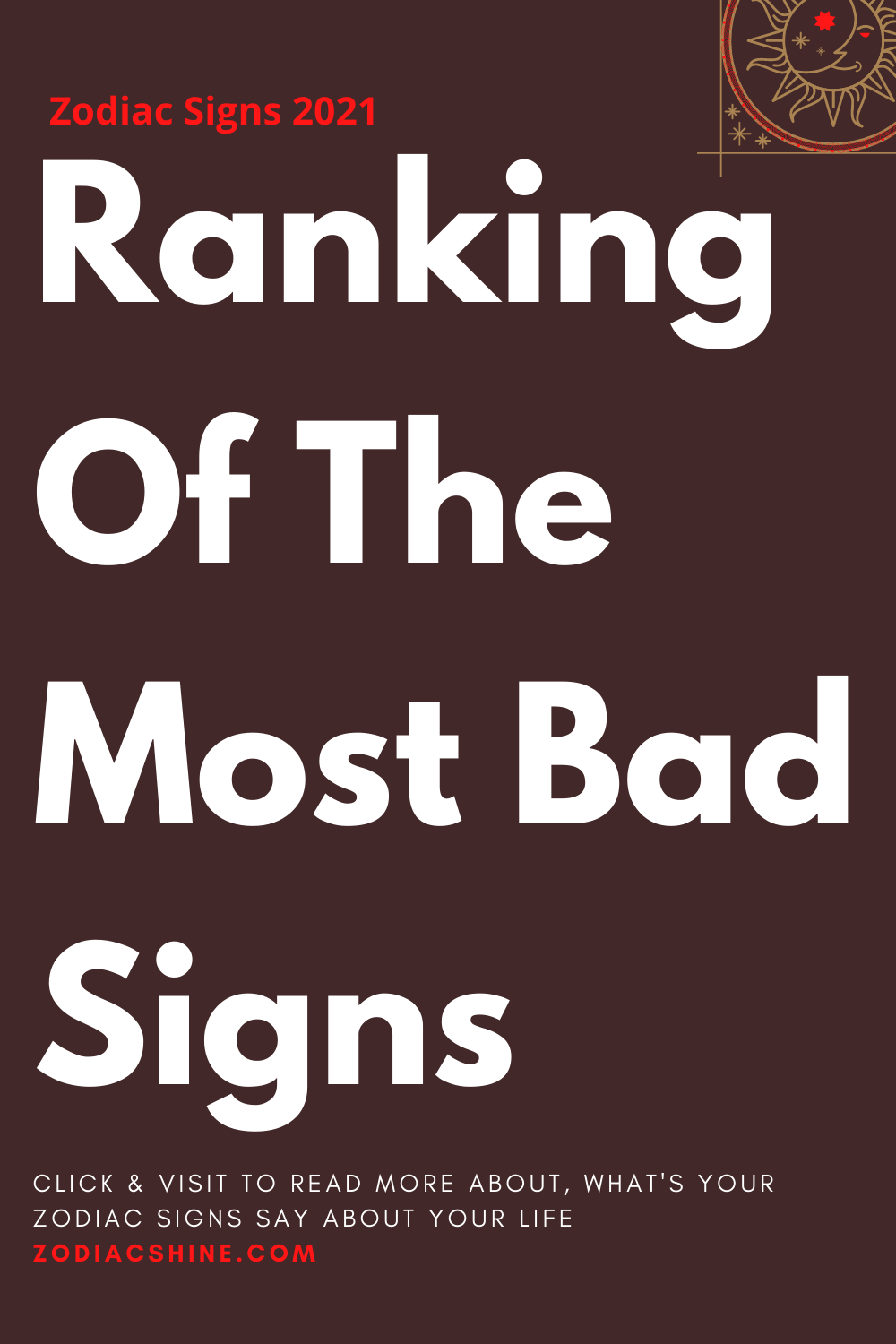 Ranking Of The Most Bad Signs