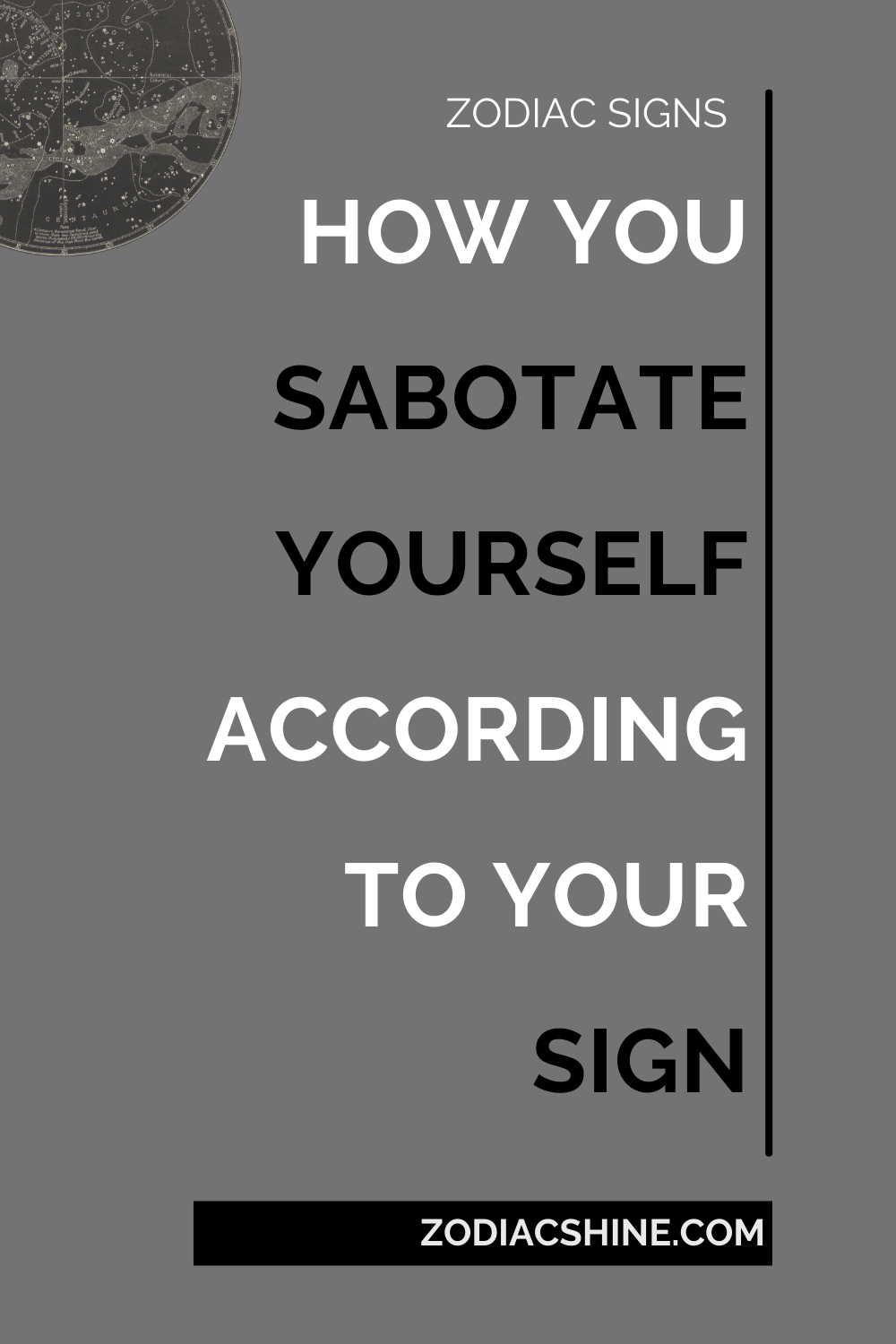 HOW YOU SABOTATE YOURSELF ACCORDING TO YOUR SIGN
