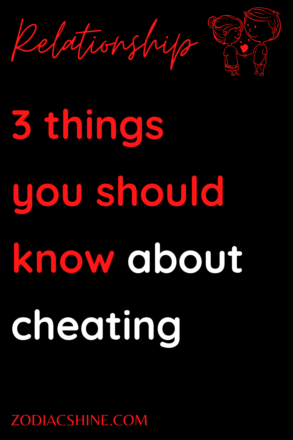 3 things you should know about cheating